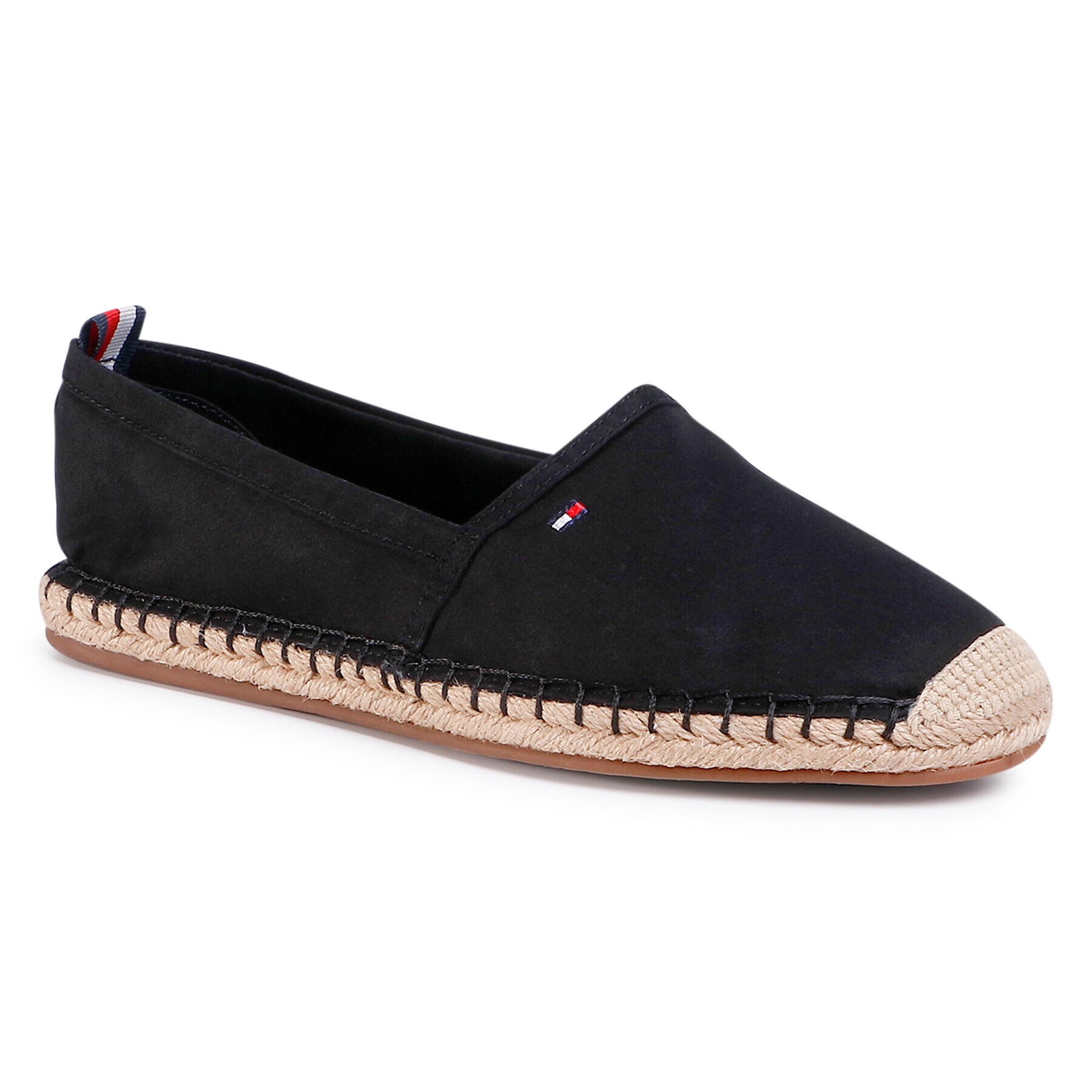 Tommy Hilfiger Espadrilles Basic Tommy Flat Espadrille FW0FW04827 Fekete - Pepit.hu