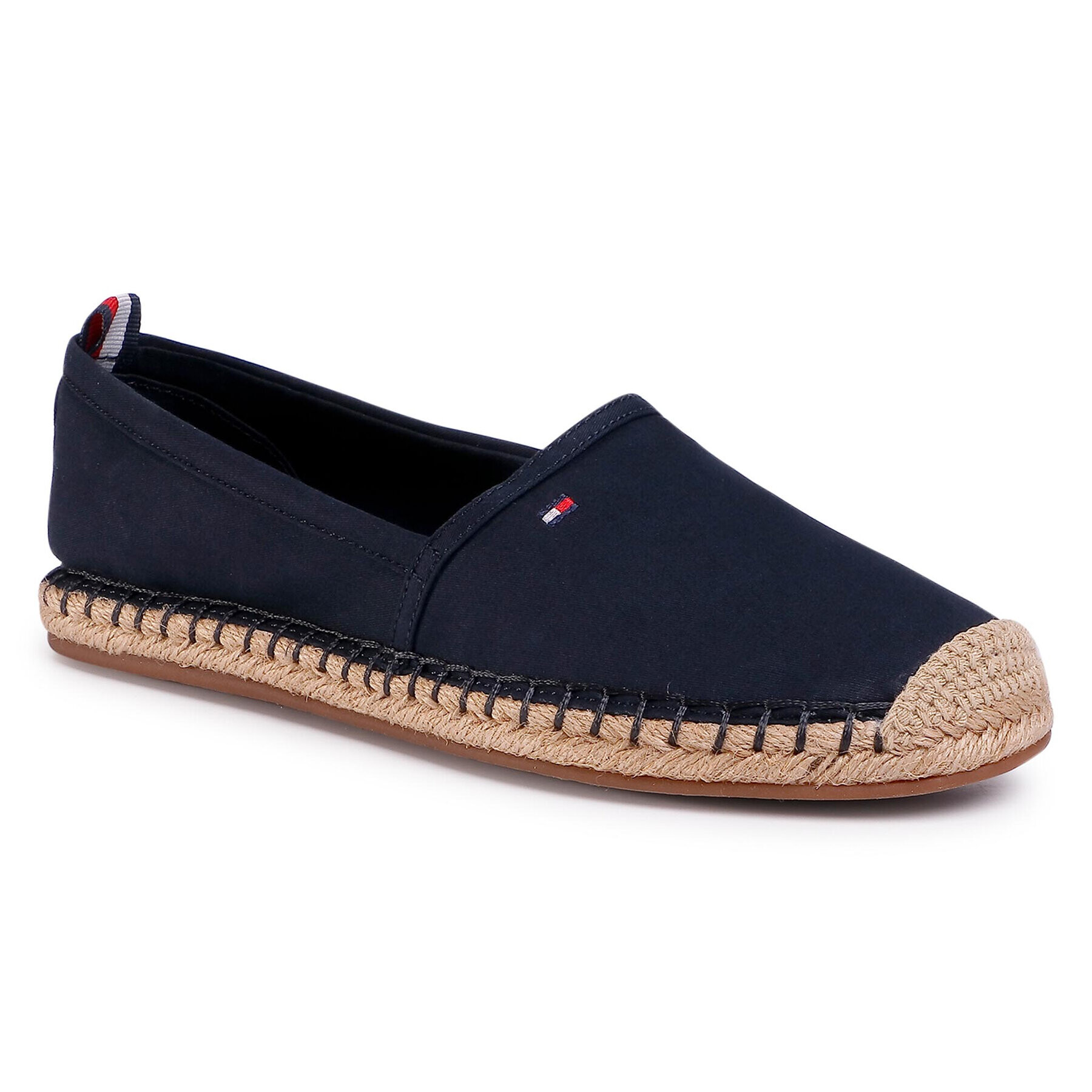 Tommy Hilfiger Espadrilles Basic Tommy Flat Espadrille FW0FW04827 Sötétkék - Pepit.hu