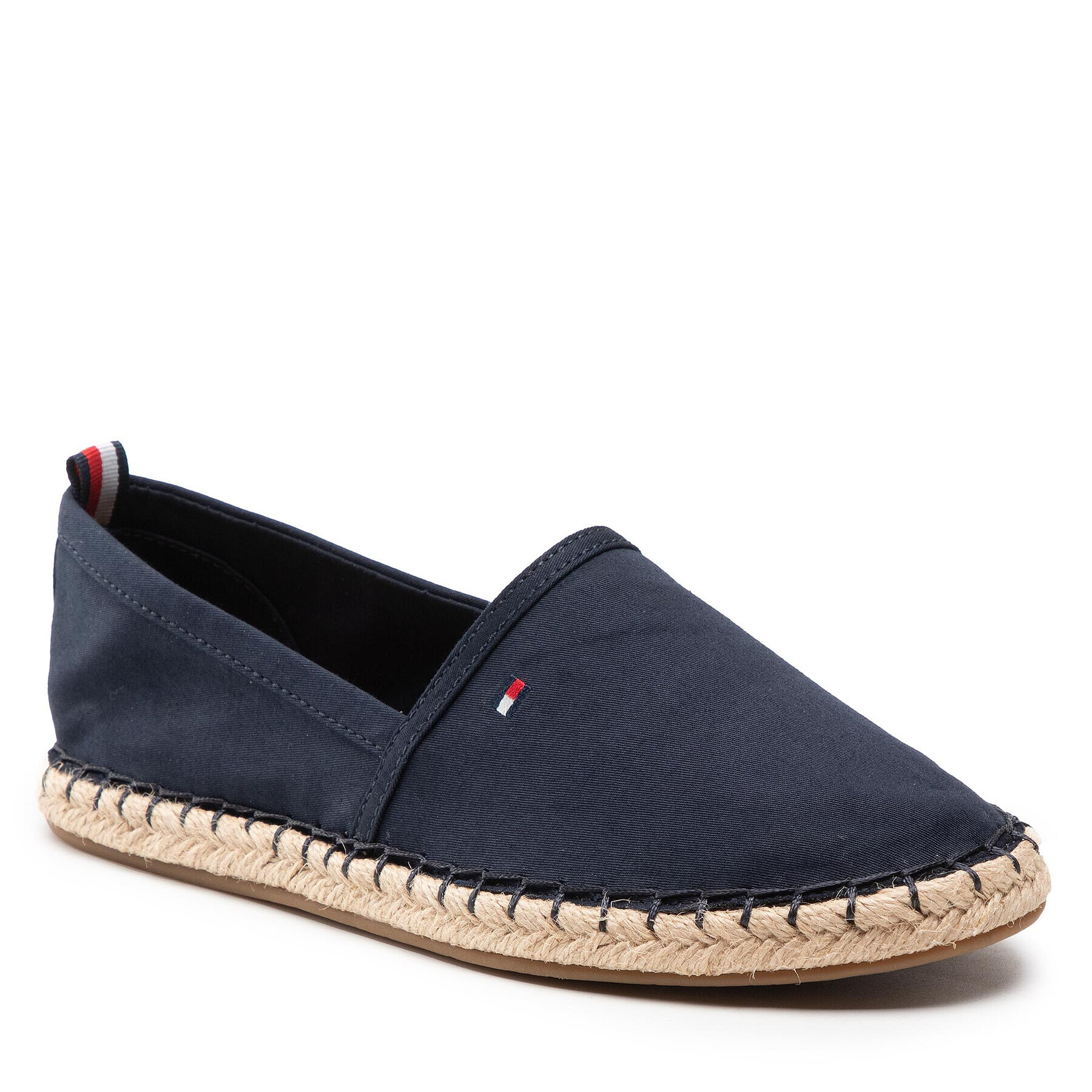 Tommy Hilfiger Espadrilles Basic Tommy Flat Espadrille FW0FW06497 Sötétkék - Pepit.hu