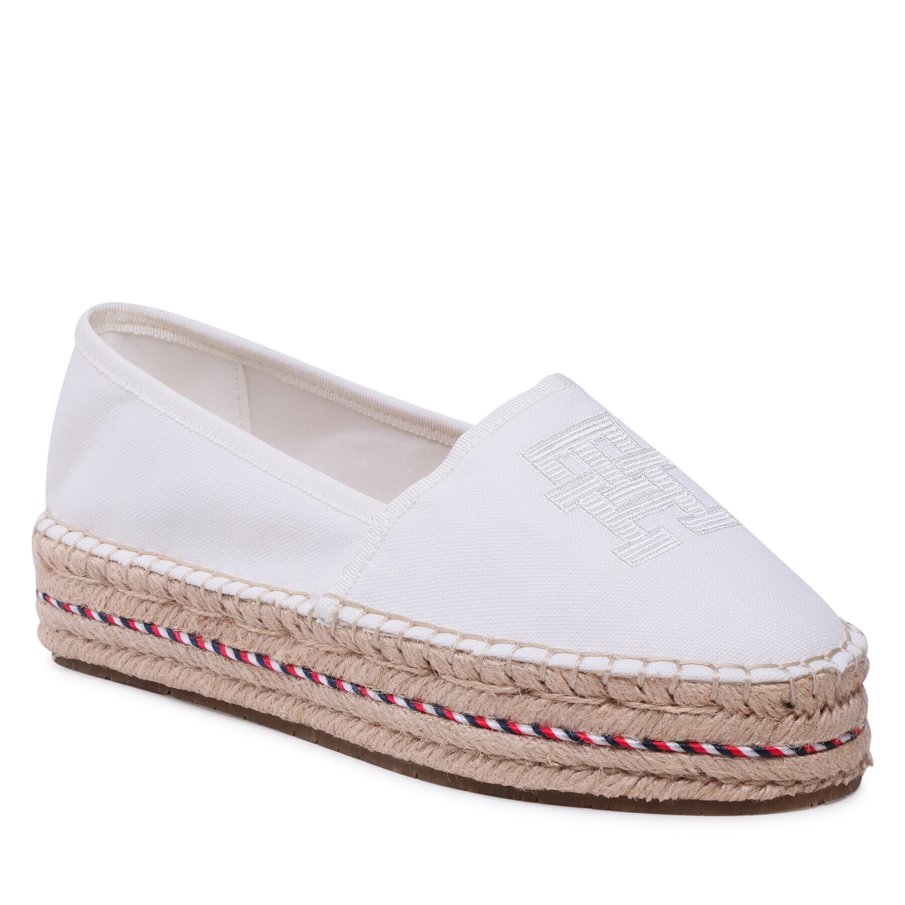 Tommy Hilfiger Espadrilles Embroidered Flatform FW0FW07014 Ekru - Pepit.hu