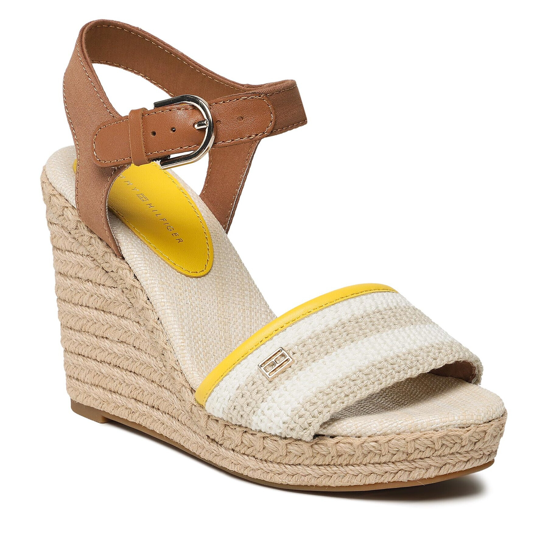 Tommy Hilfiger Espadrilles Feminine Crochet High Wedge FW0FW07274 Színes - Pepit.hu