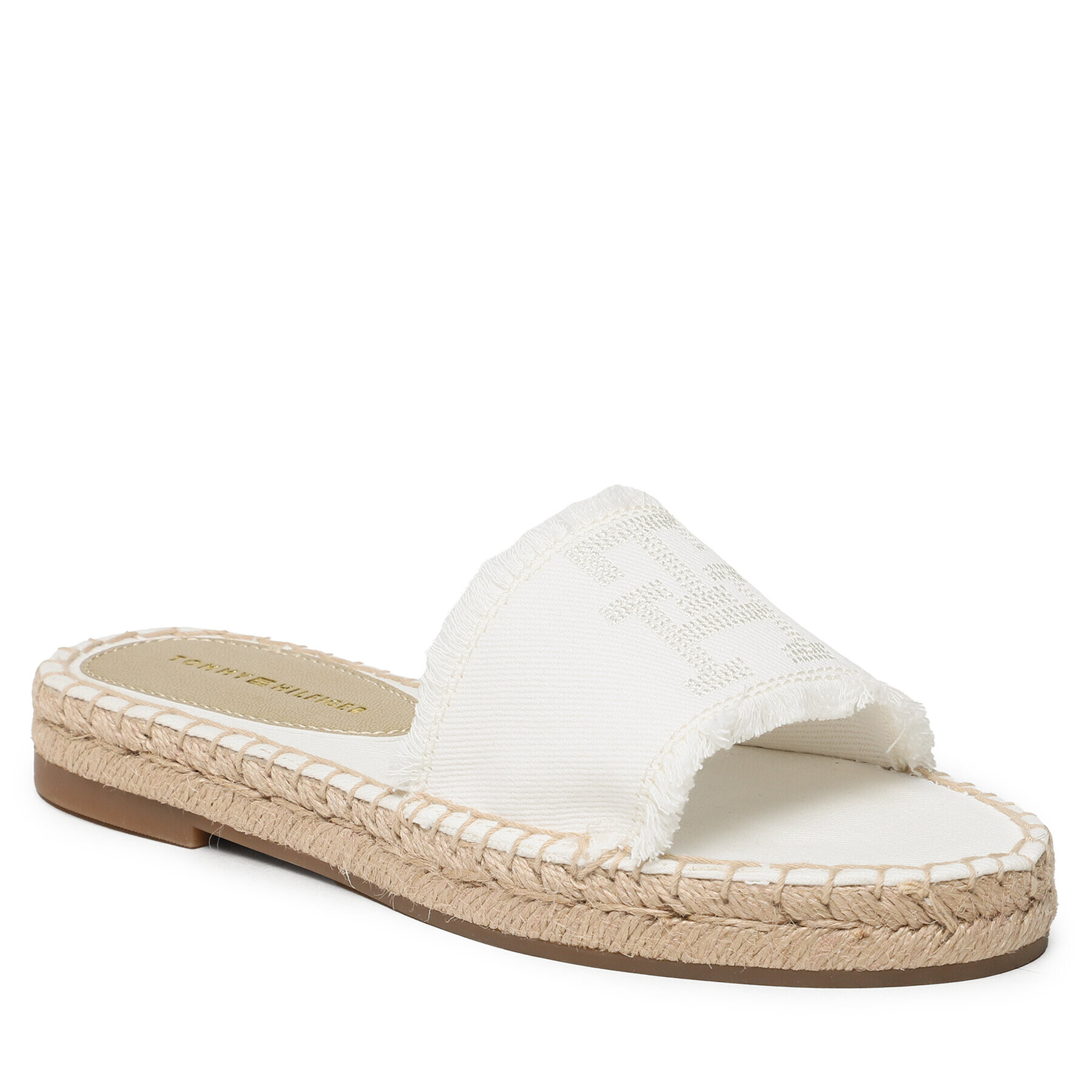 Tommy Hilfiger Espadrilles Flat Sandal FW0FW07103 Ekru - Pepit.hu