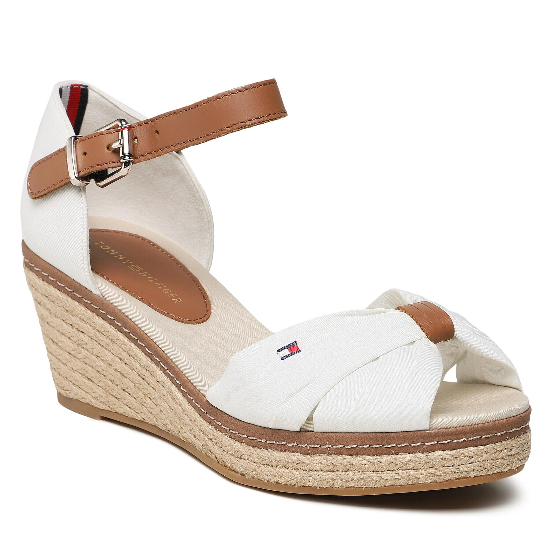 Tommy Hilfiger Espadrilles Iconic Elba Sandal FW0FW00906 Fehér - Pepit.hu