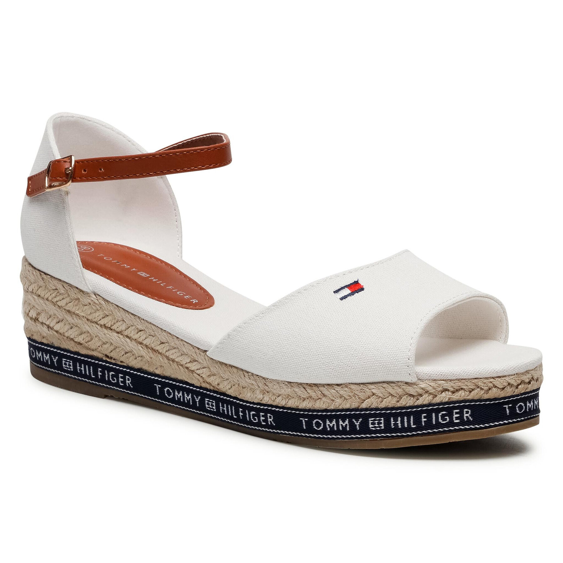 Tommy Hilfiger Espadrilles Rope Wedge Sandal T3A2-31056-0048113 S Fehér - Pepit.hu