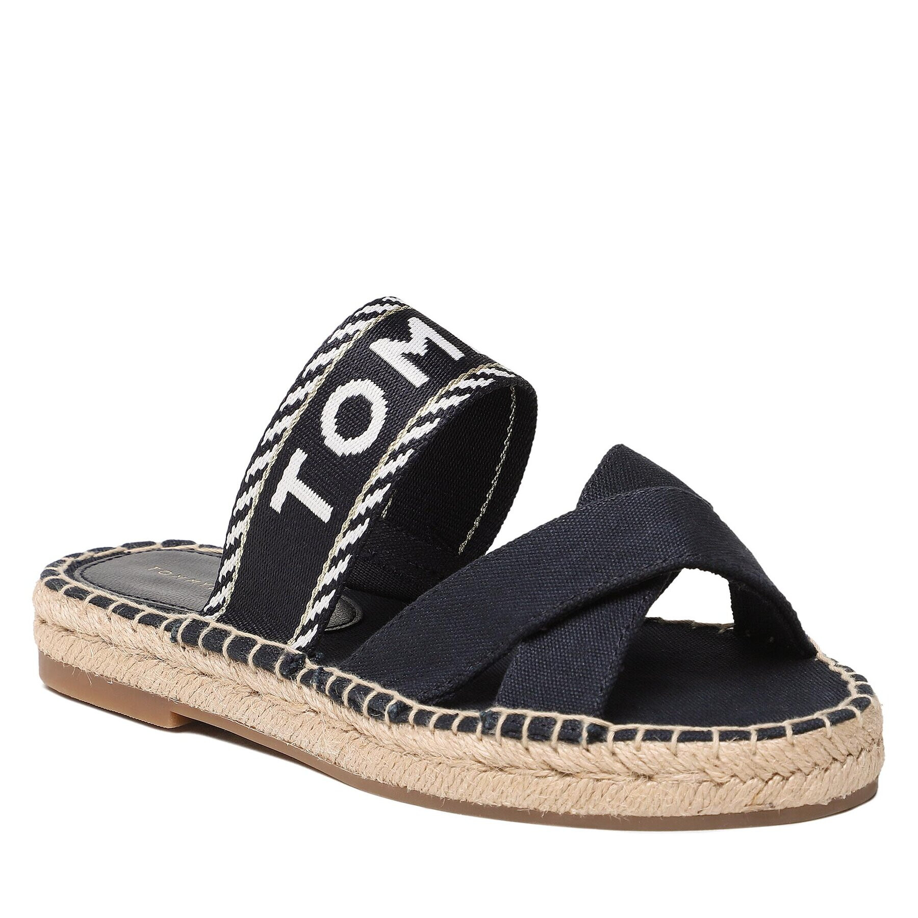 Tommy Hilfiger Espadrilles Seasonal Webbing Sandal FW0FW07181 Sötétkék - Pepit.hu