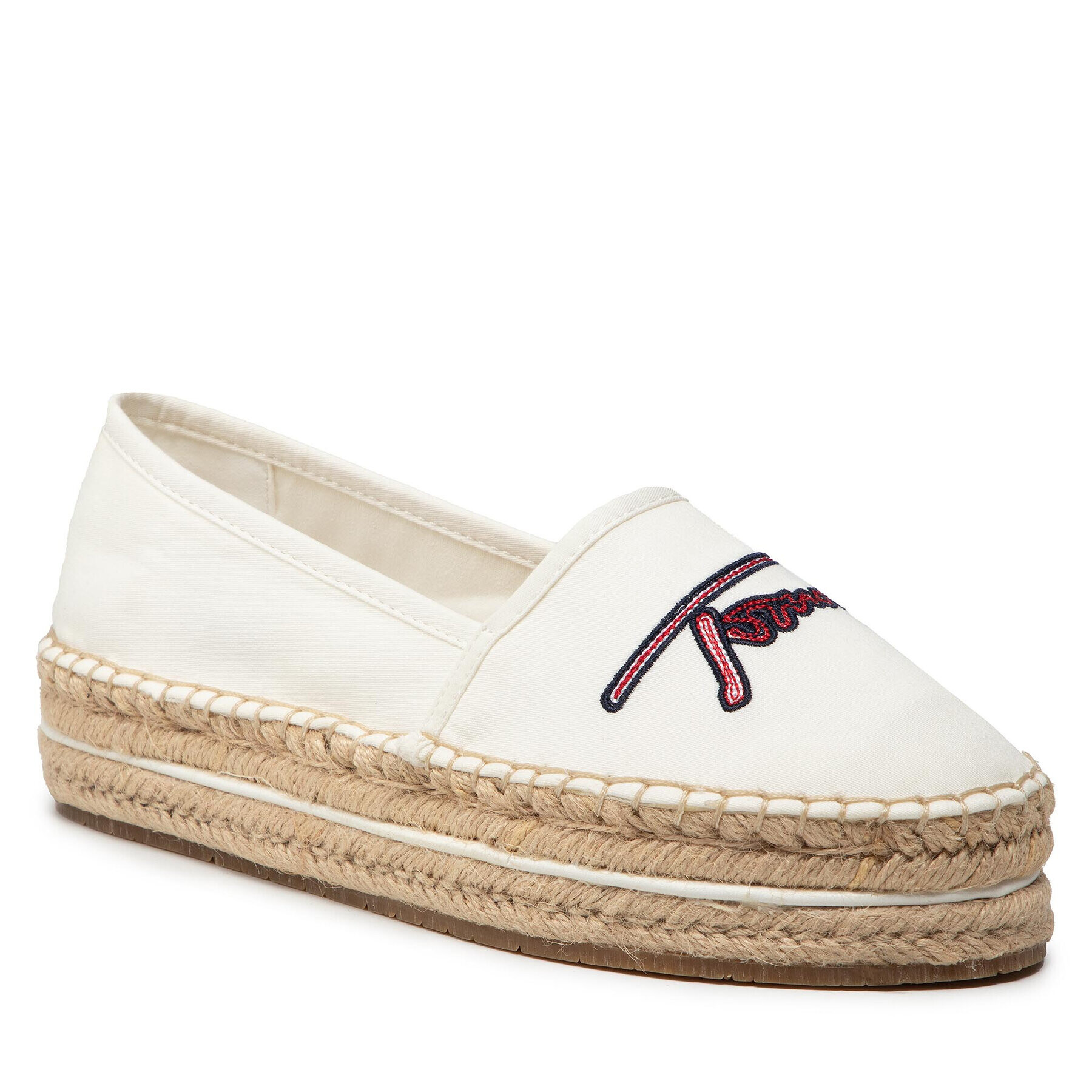 Tommy Hilfiger Espadrilles Signature Espadrille FW0FW06483 Bézs - Pepit.hu