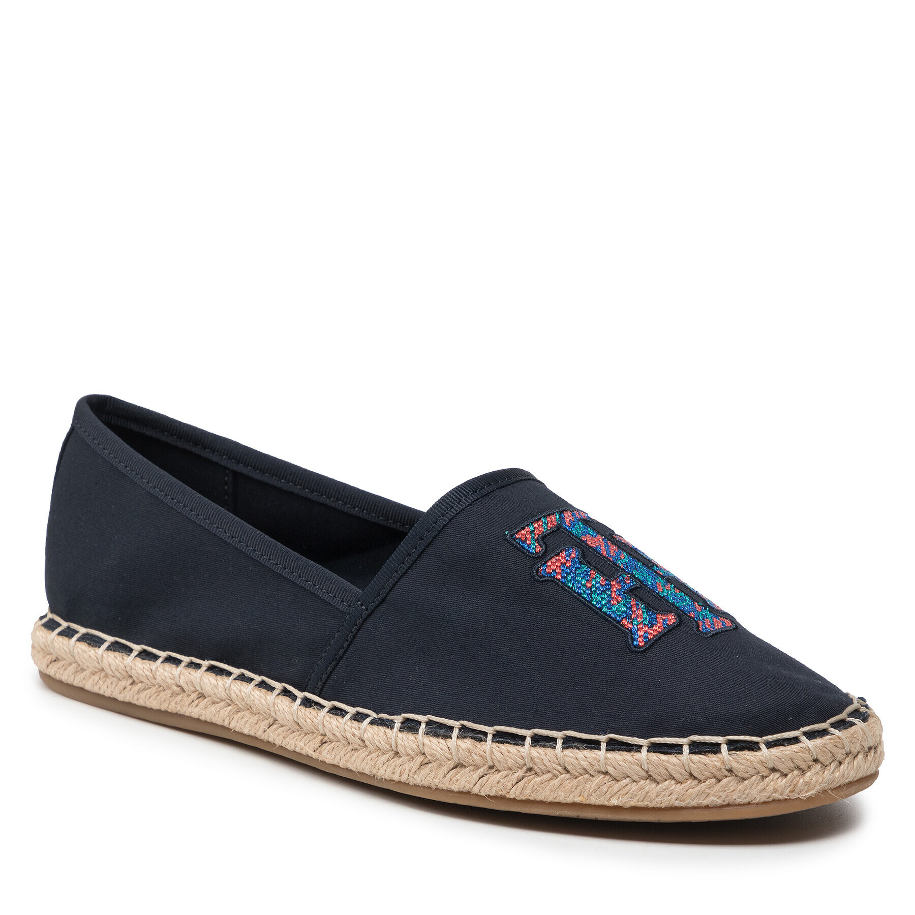 Tommy Hilfiger Espadrilles Th Logo Espadrille FW0FW06158 Sötétkék - Pepit.hu