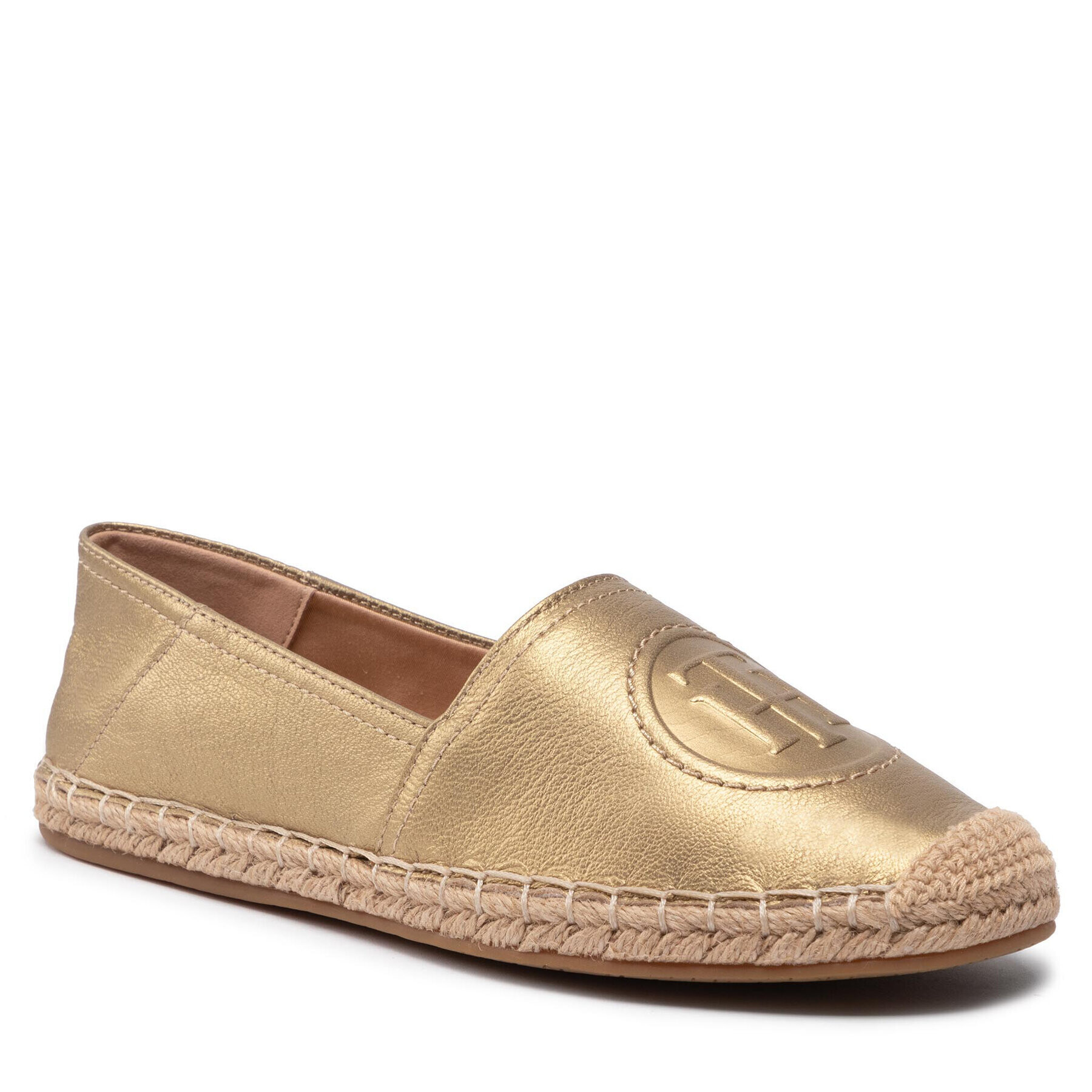 Tommy Hilfiger Espadrilles Th Logo Metallic Espadrille FW0FW06318 Arany - Pepit.hu