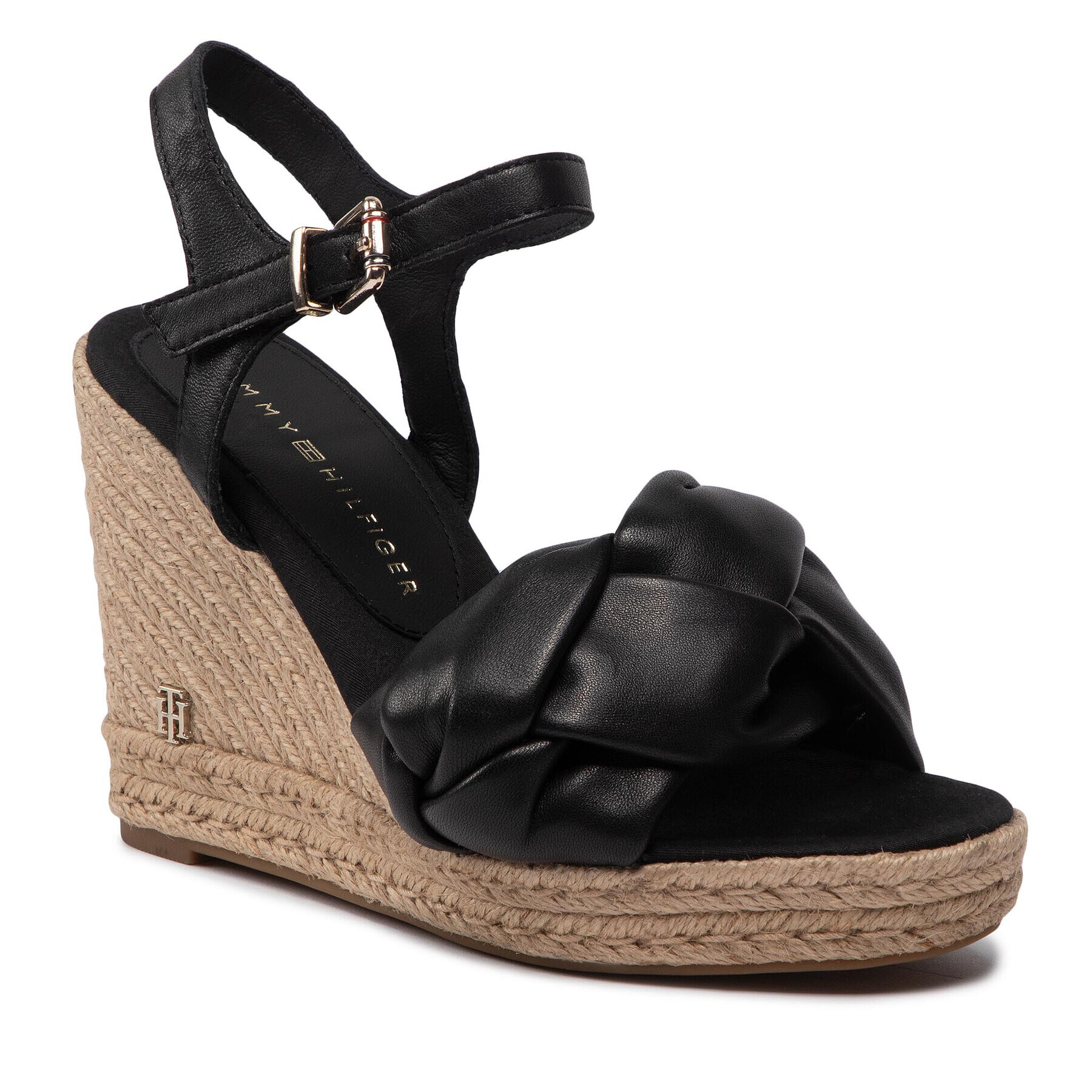 Tommy Hilfiger Espadrilles Th Waves High Wedge Sandal FW0FW06671 Fekete - Pepit.hu