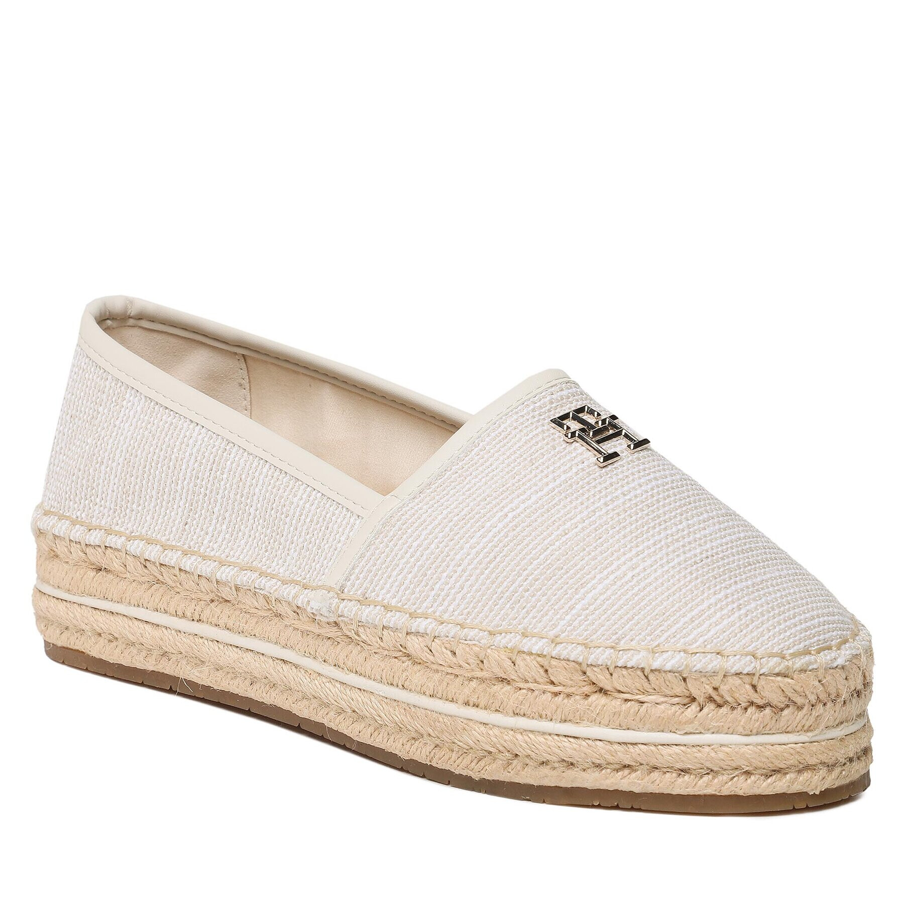 Tommy Hilfiger Espadrilles Th Woven Espadrille FW0FW07343 Bézs - Pepit.hu