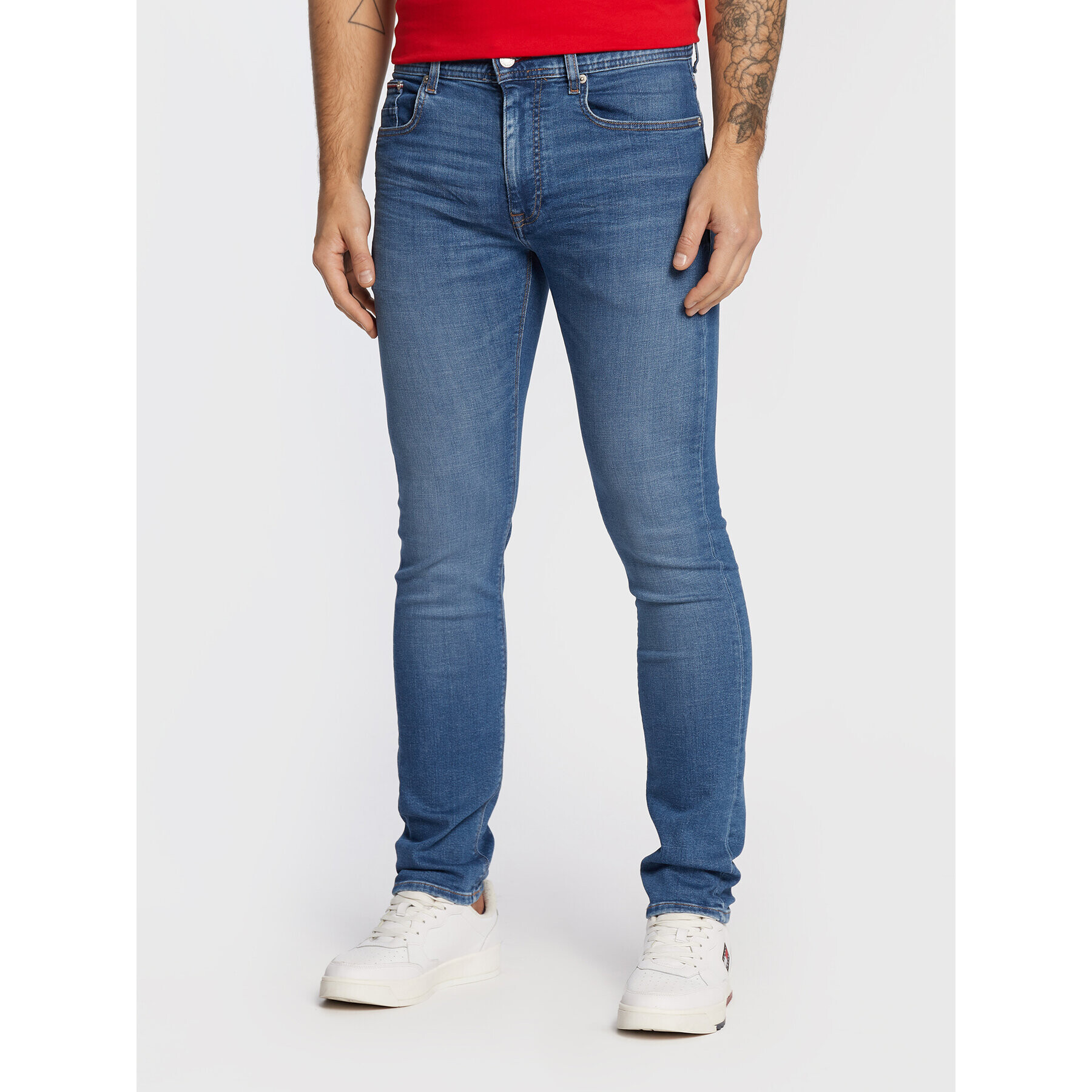 Tommy Hilfiger Farmer Bleecker Stretch MW0MW28618 Kék Slim Fit - Pepit.hu