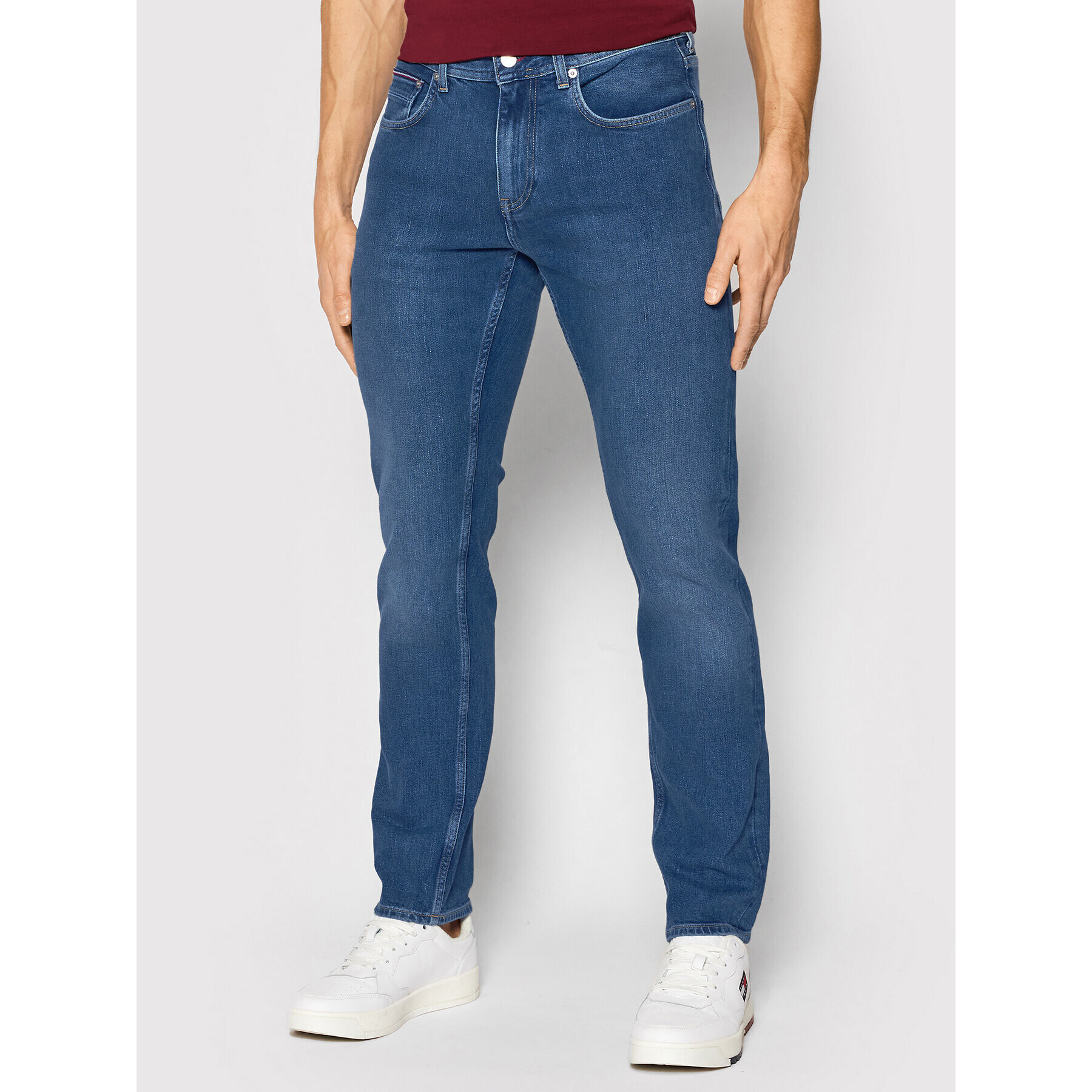 Tommy Hilfiger Farmer Denton Stretch MW0MW21835 Sötétkék Straight Fit - Pepit.hu