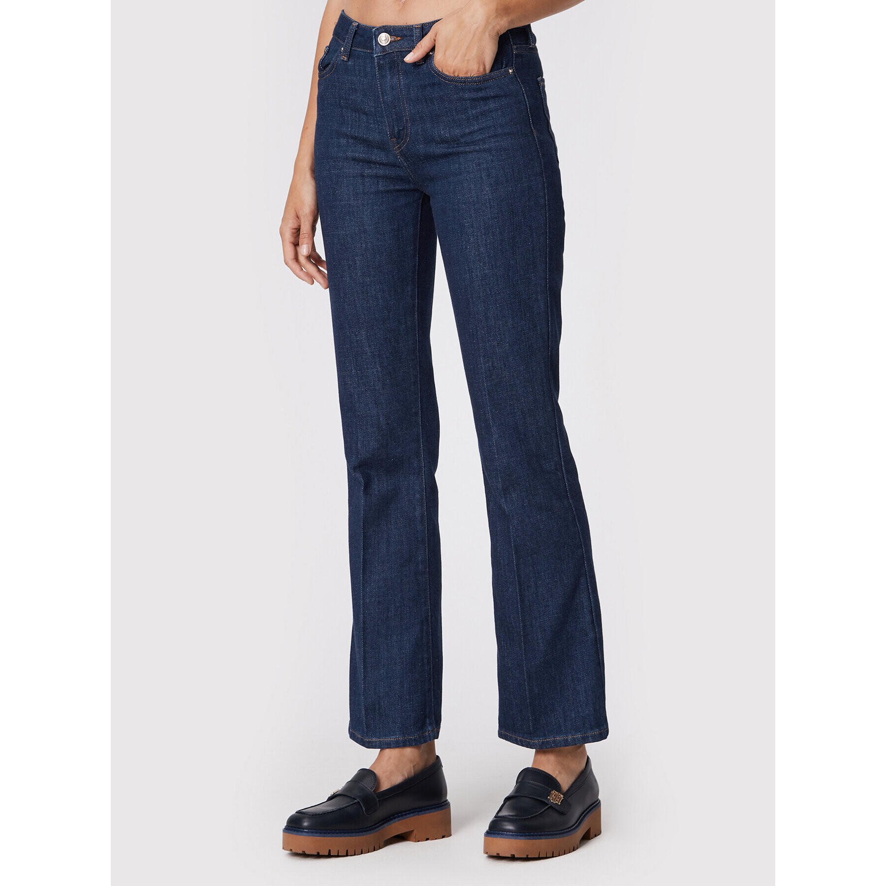 Tommy Hilfiger Farmer WW0WW35161 Sötétkék Bootcut Fit - Pepit.hu