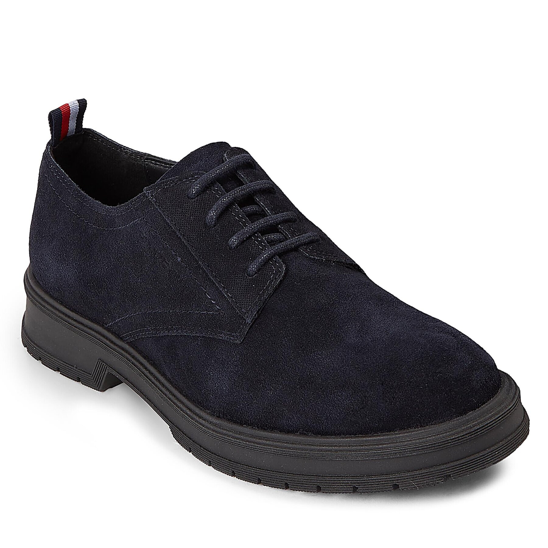 Tommy Hilfiger Félcipő Hilfiger Core Suede Shoe FM0FM04677 Kék - Pepit.hu