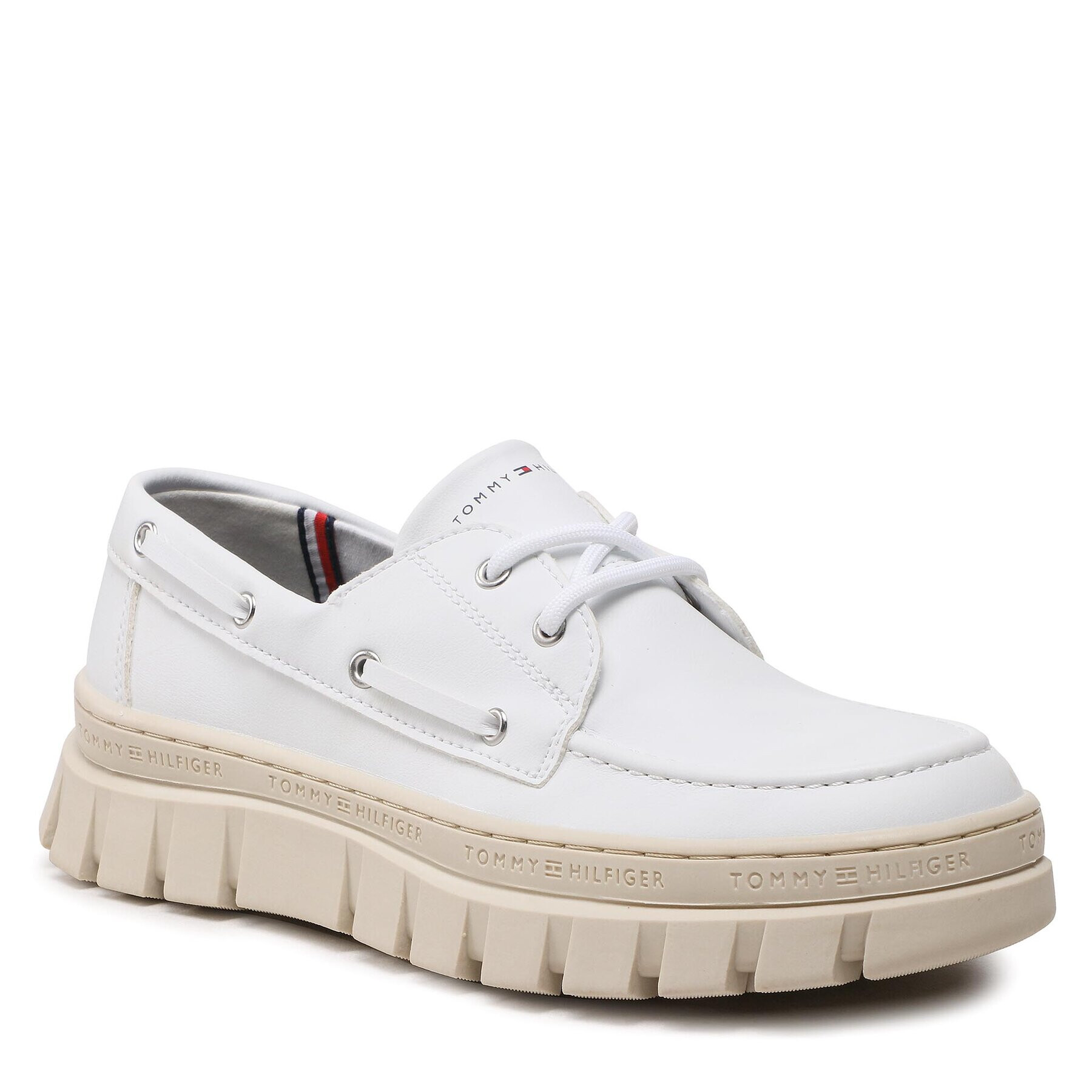 Tommy Hilfiger Félcipő Lace-Up Shoe T3X4-32896-1355 S Fehér - Pepit.hu