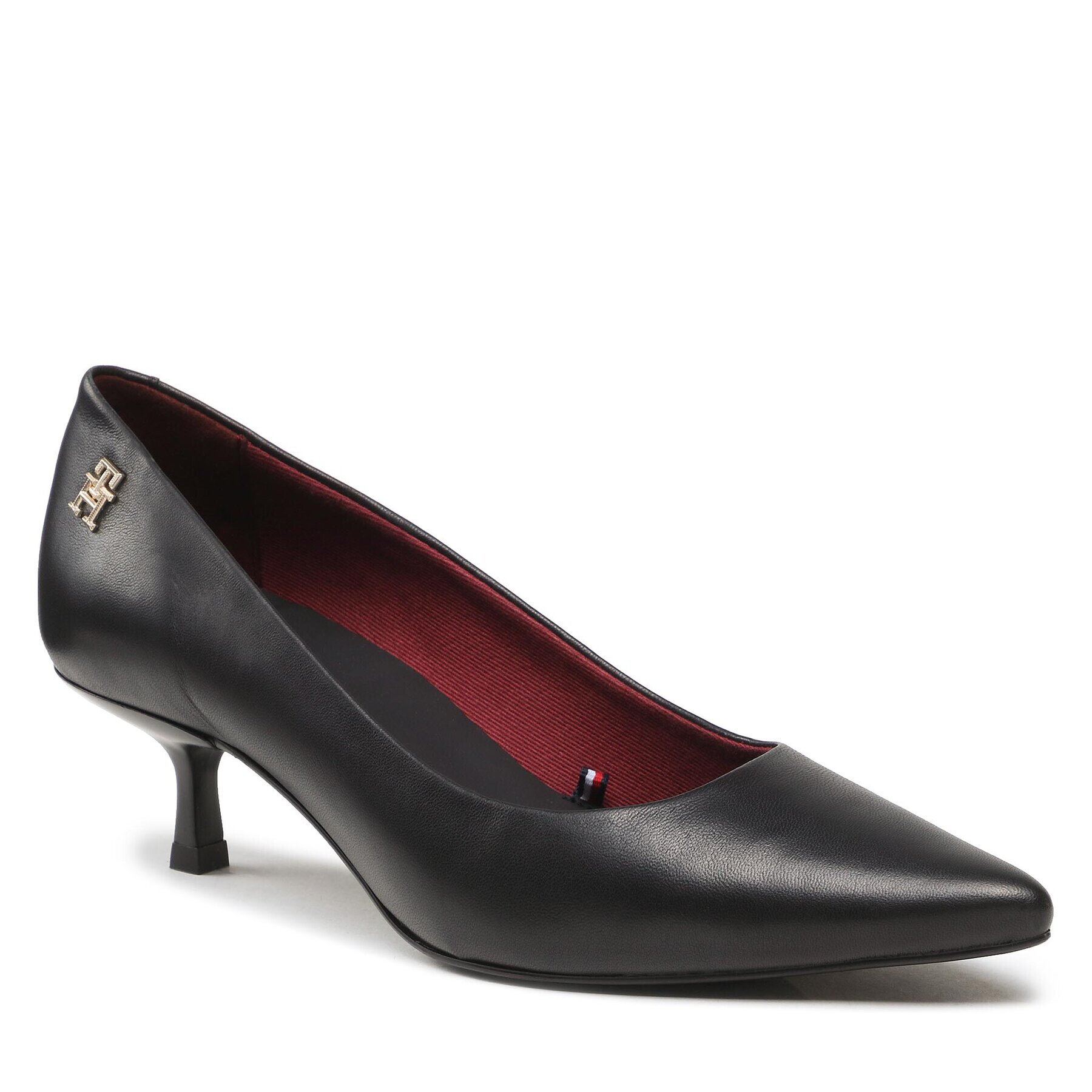 Tommy Hilfiger Félcipő Pointy Kitten Heel Pump FW0FW07524 Fekete - Pepit.hu