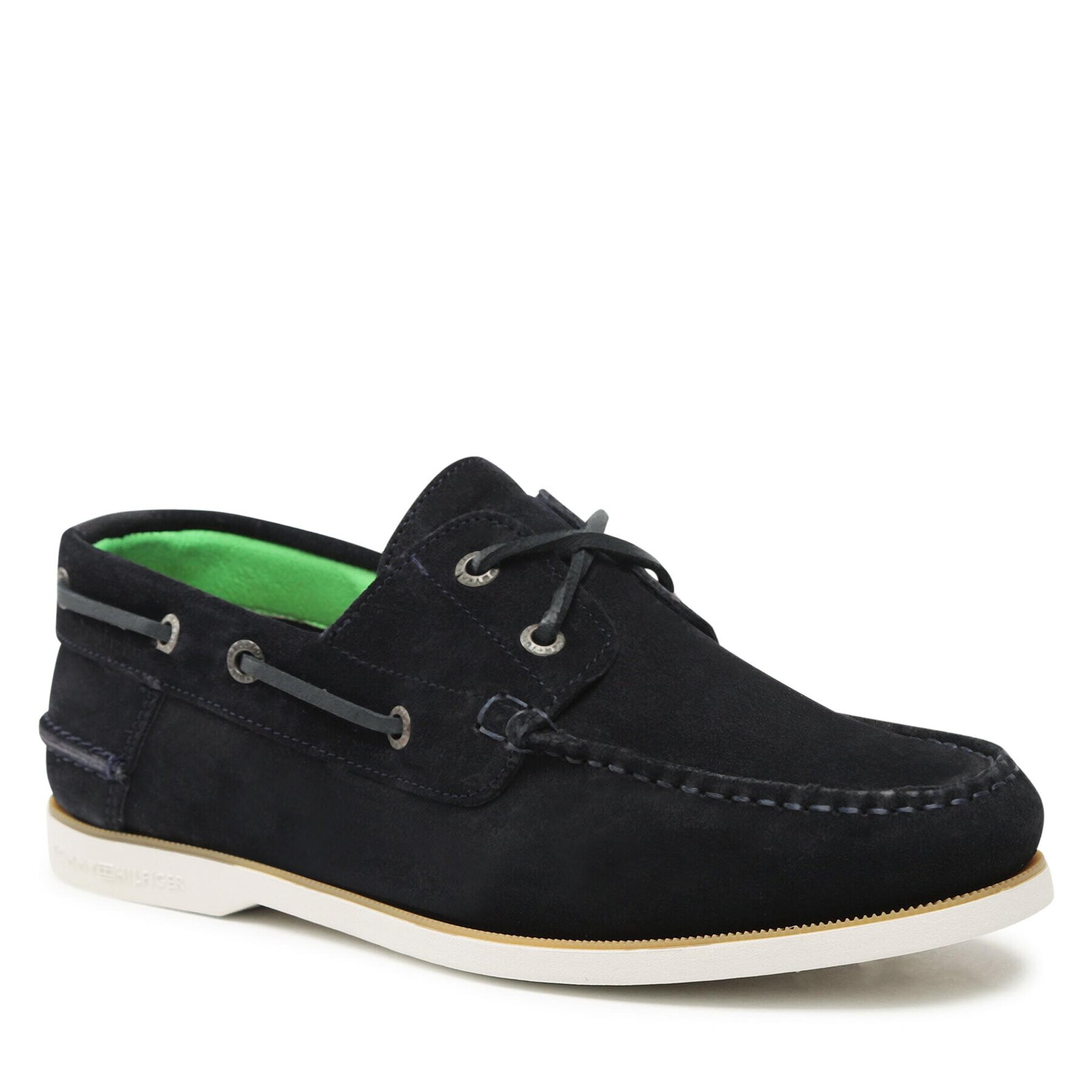 Tommy Hilfiger Félcipő Th Boat Shoe Core Suede FM0FM04505 Sötétkék - Pepit.hu