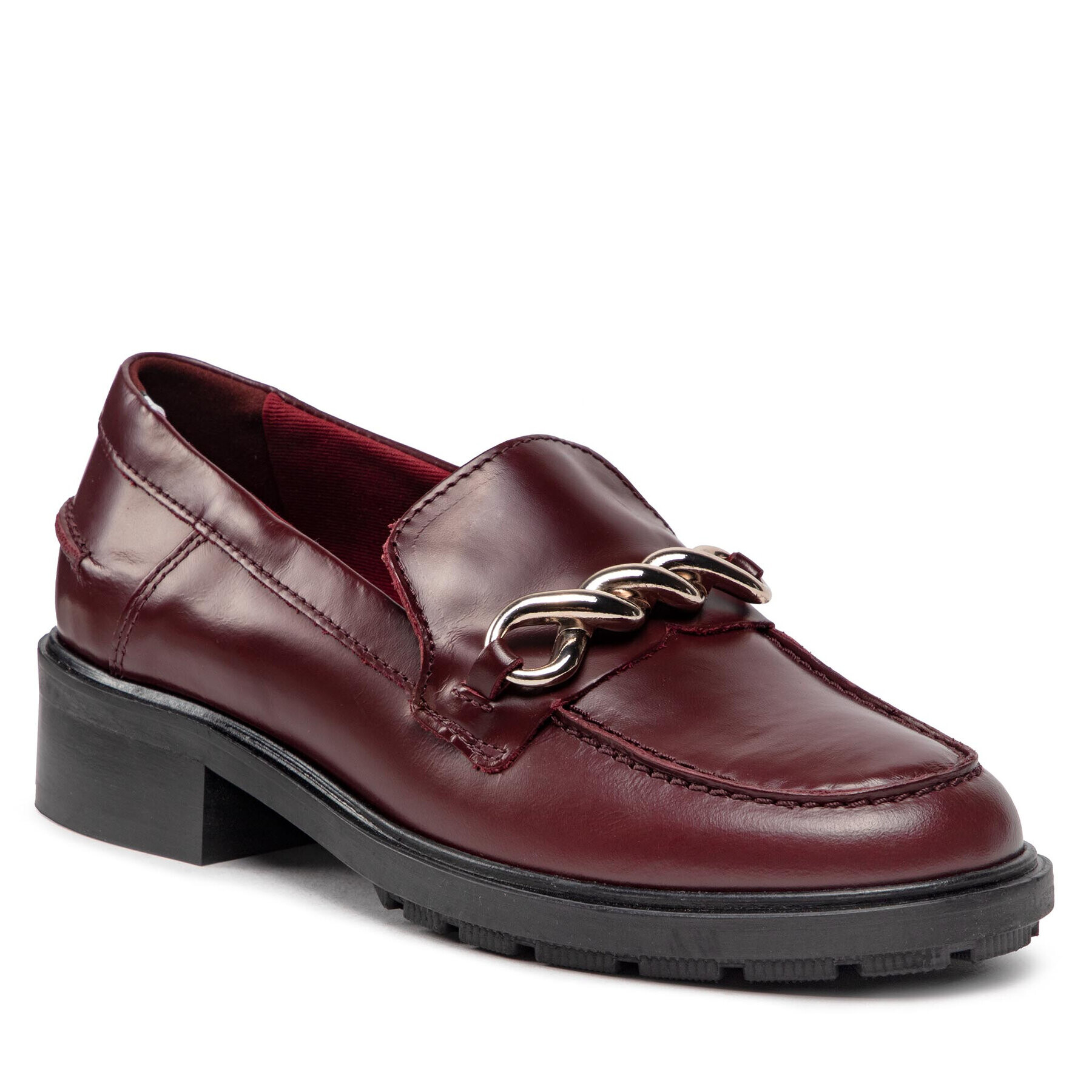 Tommy Hilfiger Félcipő Tommy Twist Mocassin FW0FW06693 Bordó - Pepit.hu