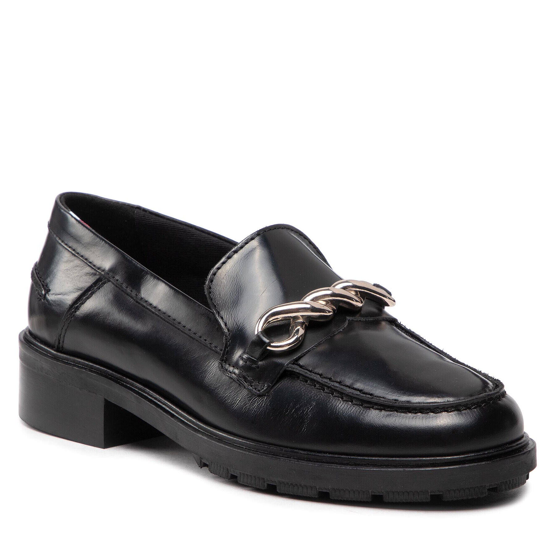 Tommy Hilfiger Félcipő Twist Mocassin FW0FW06693 Fekete - Pepit.hu