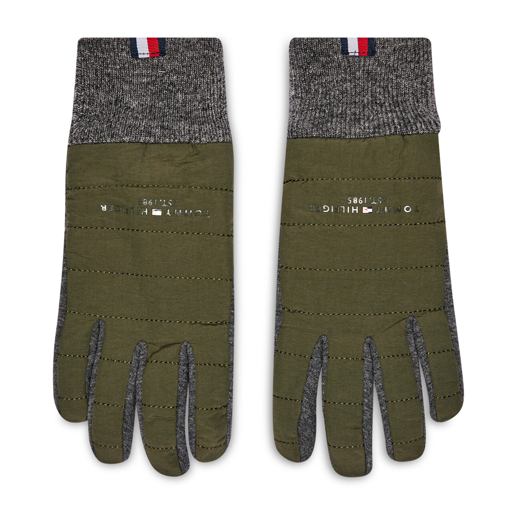 Tommy Hilfiger Férfi kesztyű Th Established Mix Nylon Gloves AM0AM07884 Zöld - Pepit.hu