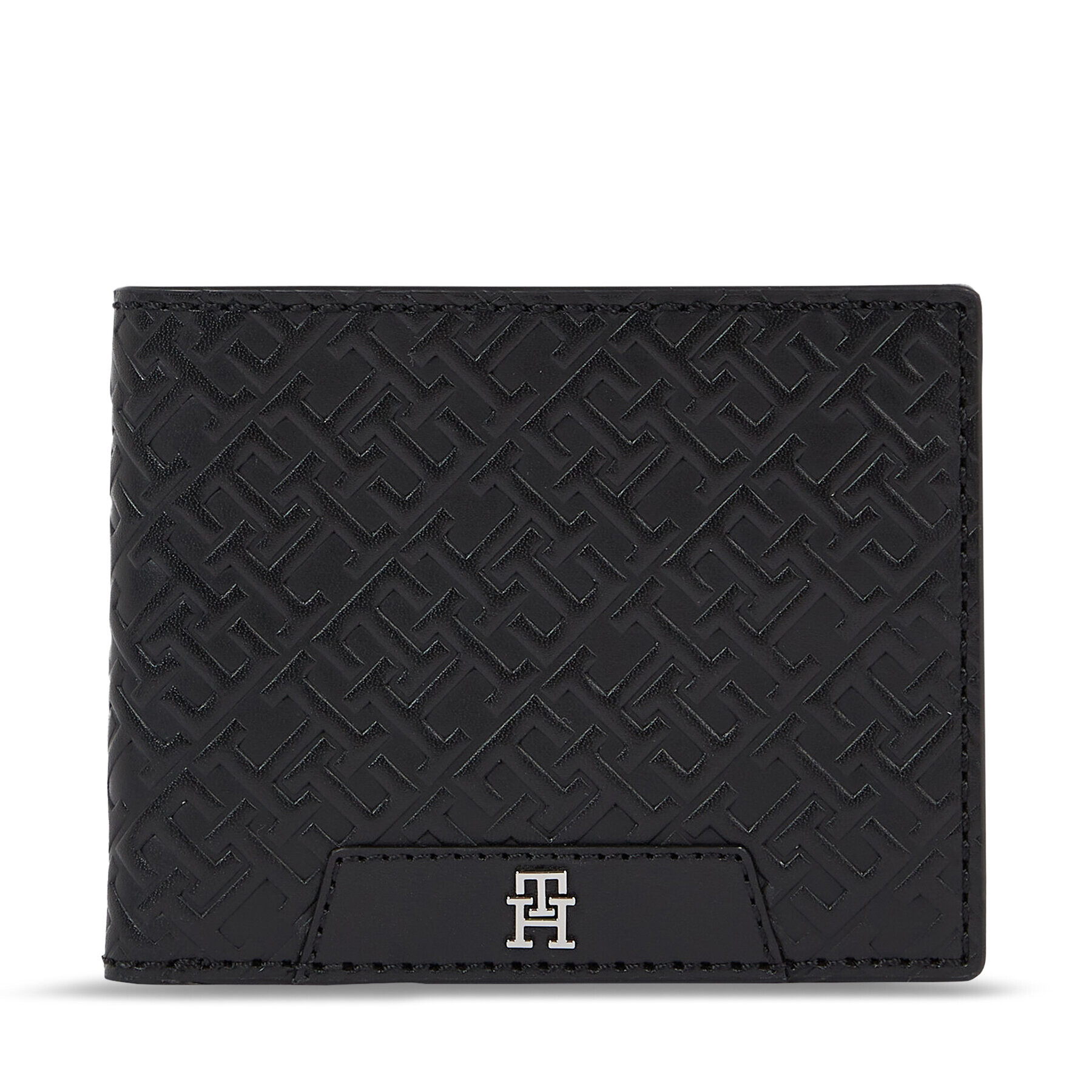 Tommy Hilfiger Férfi pénztárca Th Mono Leather Mini Cc Wallet AM0AM11593 Fekete - Pepit.hu