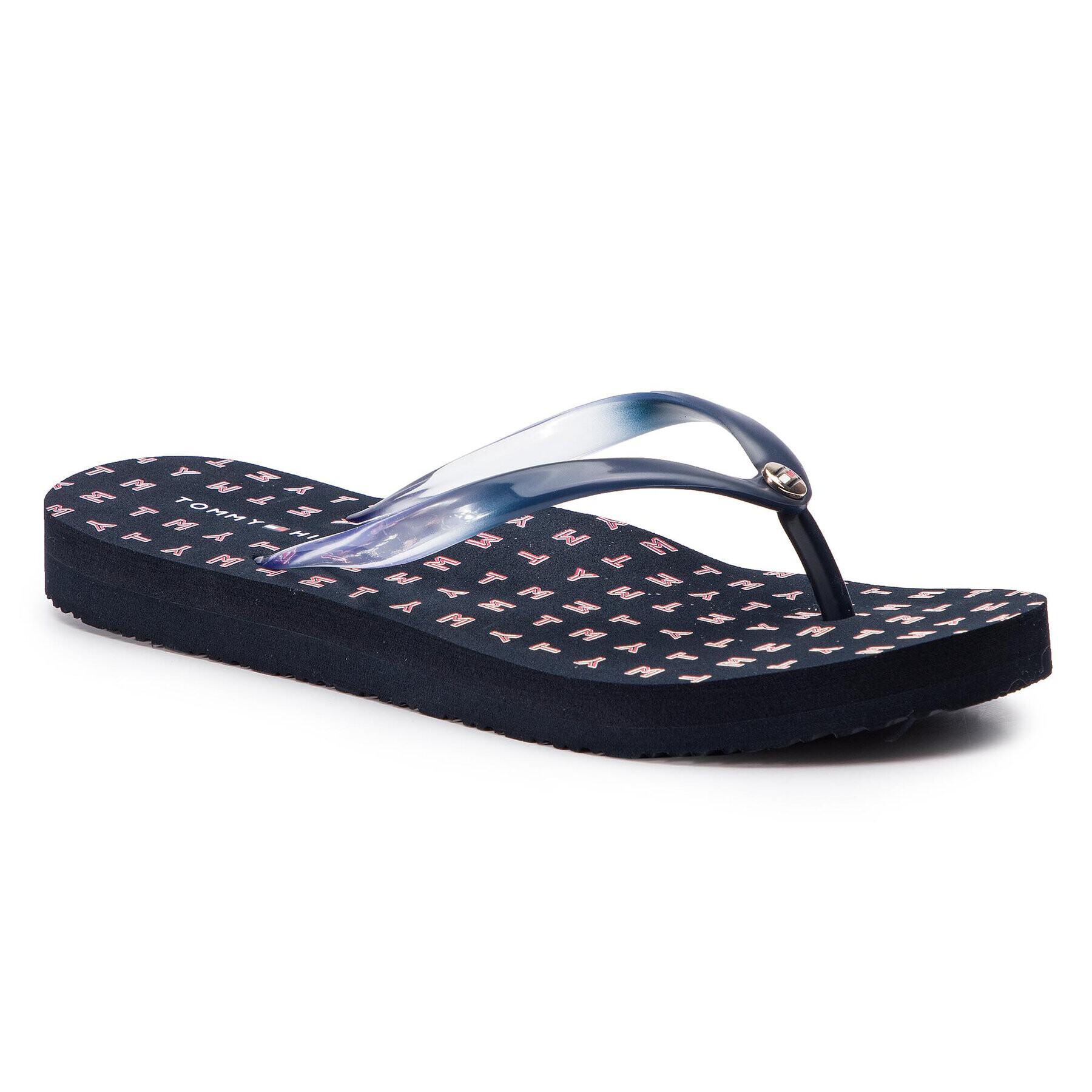 Tommy Hilfiger Flip-flops Colorful Tommy Flat Beach Sandal FW0FW04240 Sötétkék - Pepit.hu