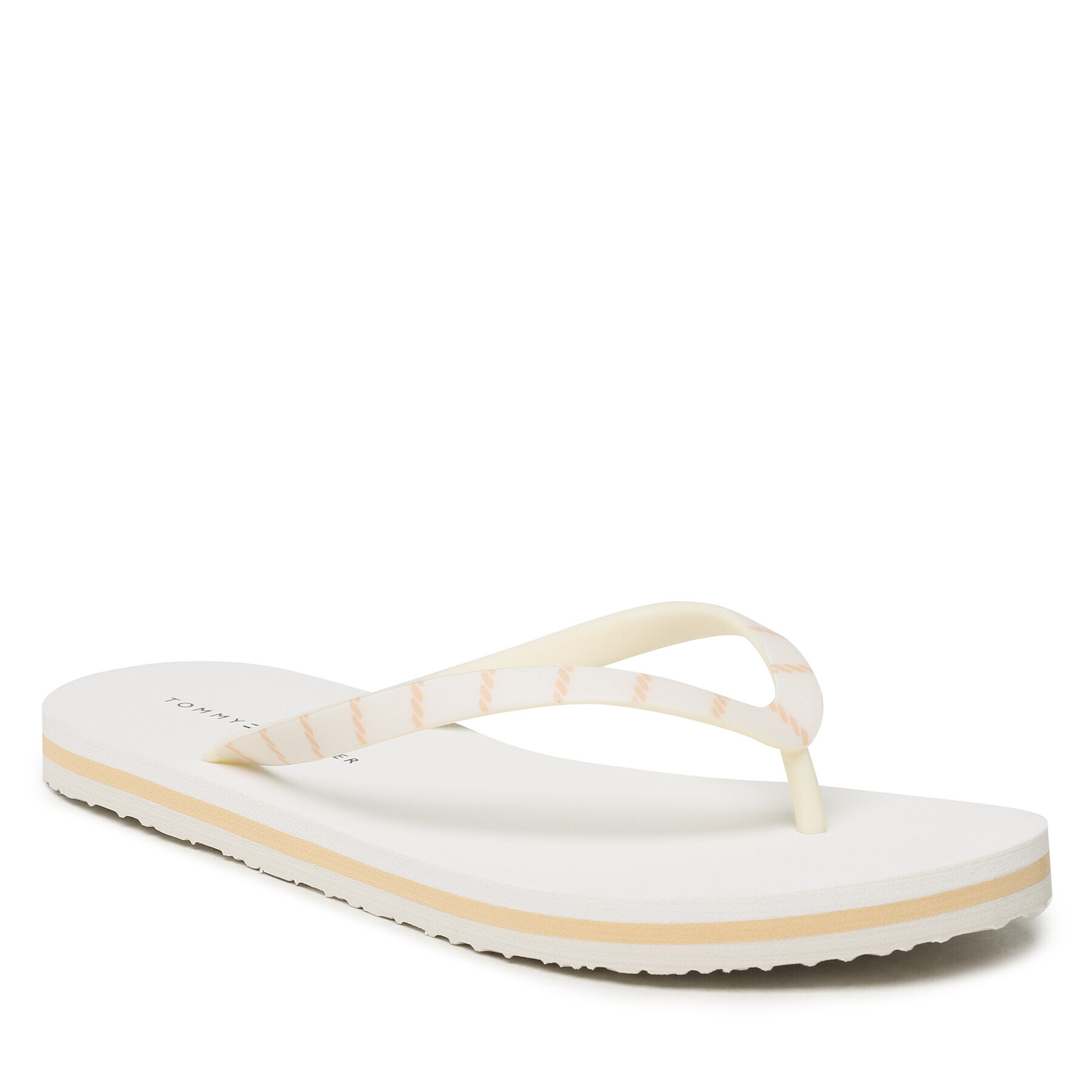 Tommy Hilfiger Flip-flops Essential Beach Sandal FW0FW07141 Ekru - Pepit.hu