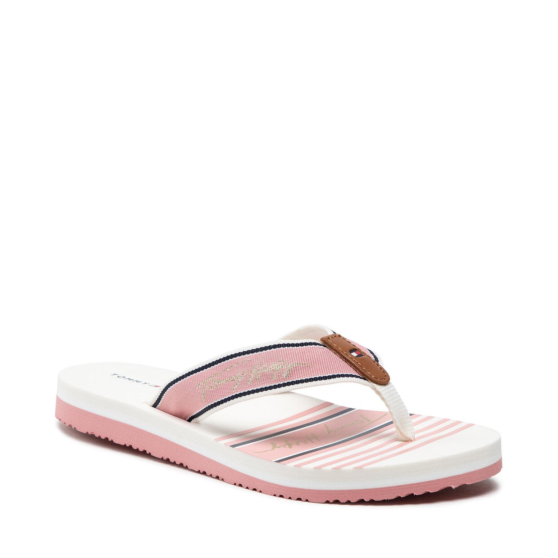 Tommy Hilfiger Flip-flops Signature Beach Sandal FW0FW05662 Rózsaszín - Pepit.hu