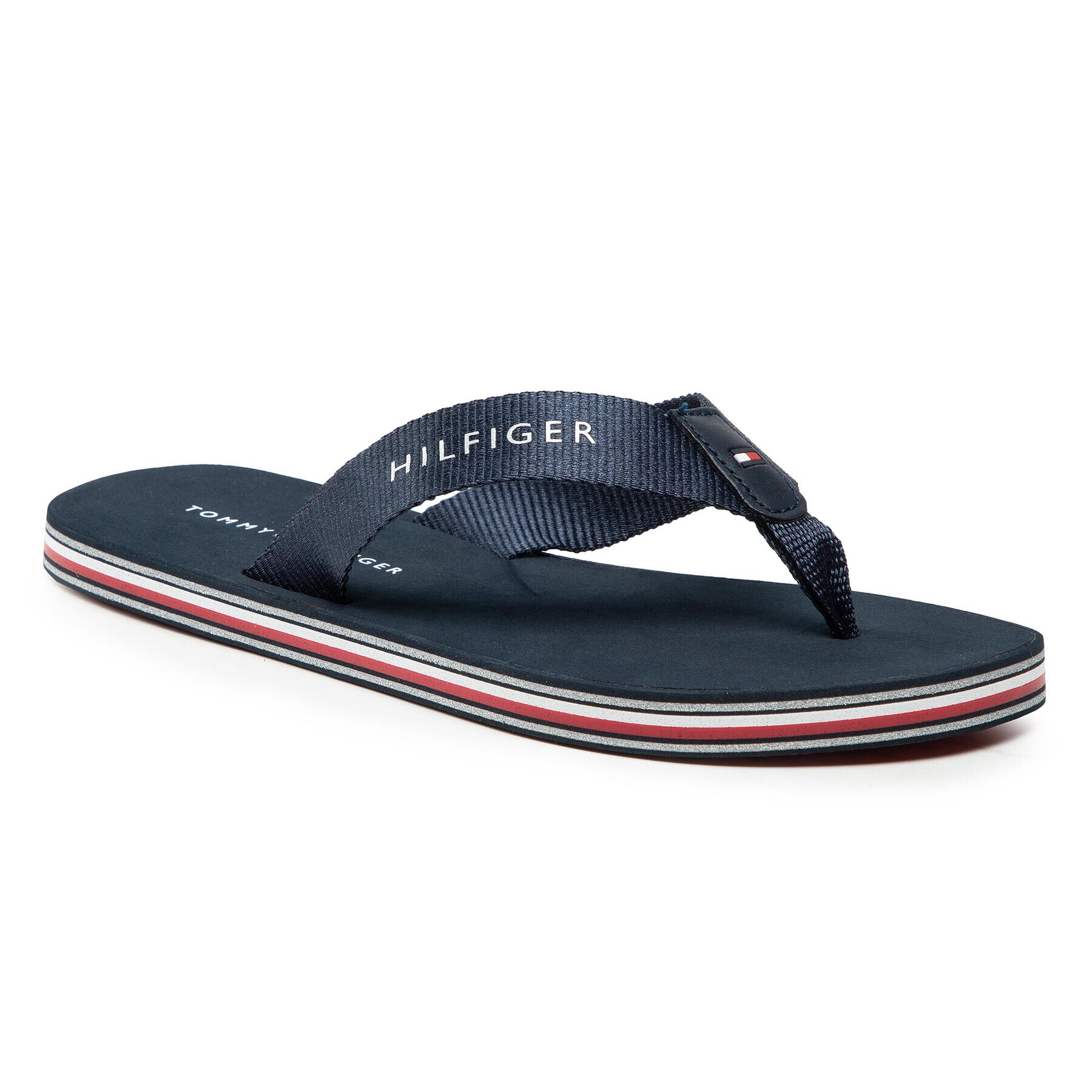 Tommy Hilfiger Flip-flops Stripes Flat Beach Sandal FW0FW05666 Sötétkék - Pepit.hu