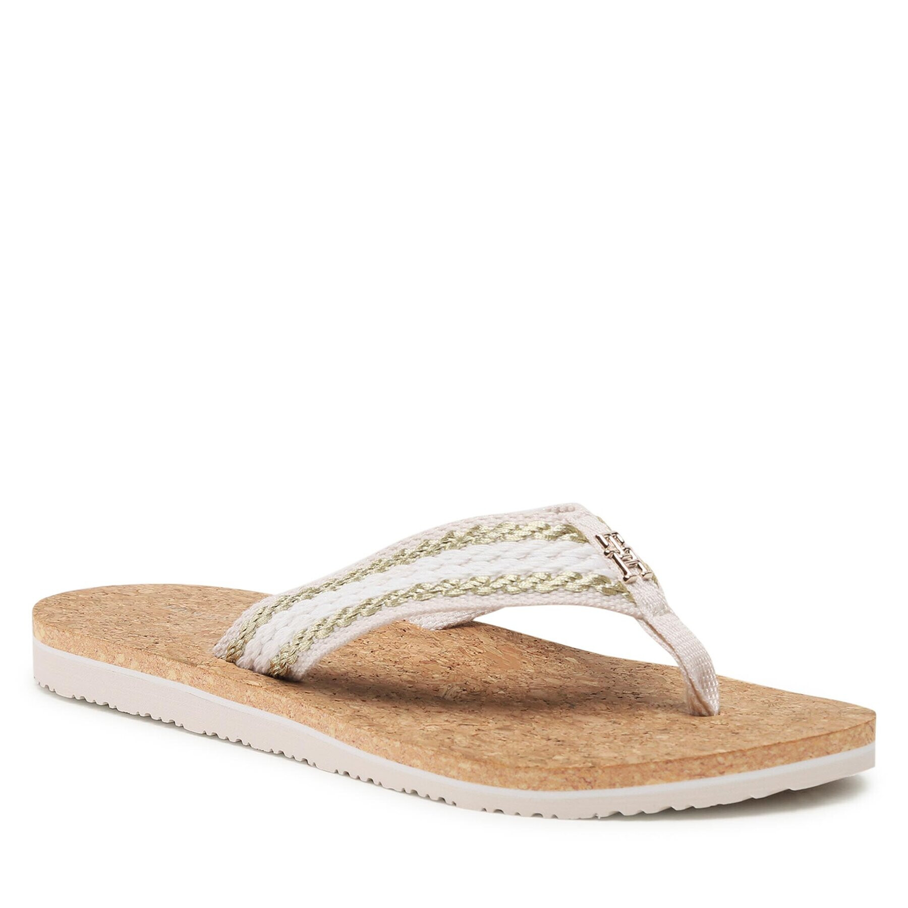 Tommy Hilfiger Flip-flops Th Cork Sandal FW0FW07145 Fehér - Pepit.hu