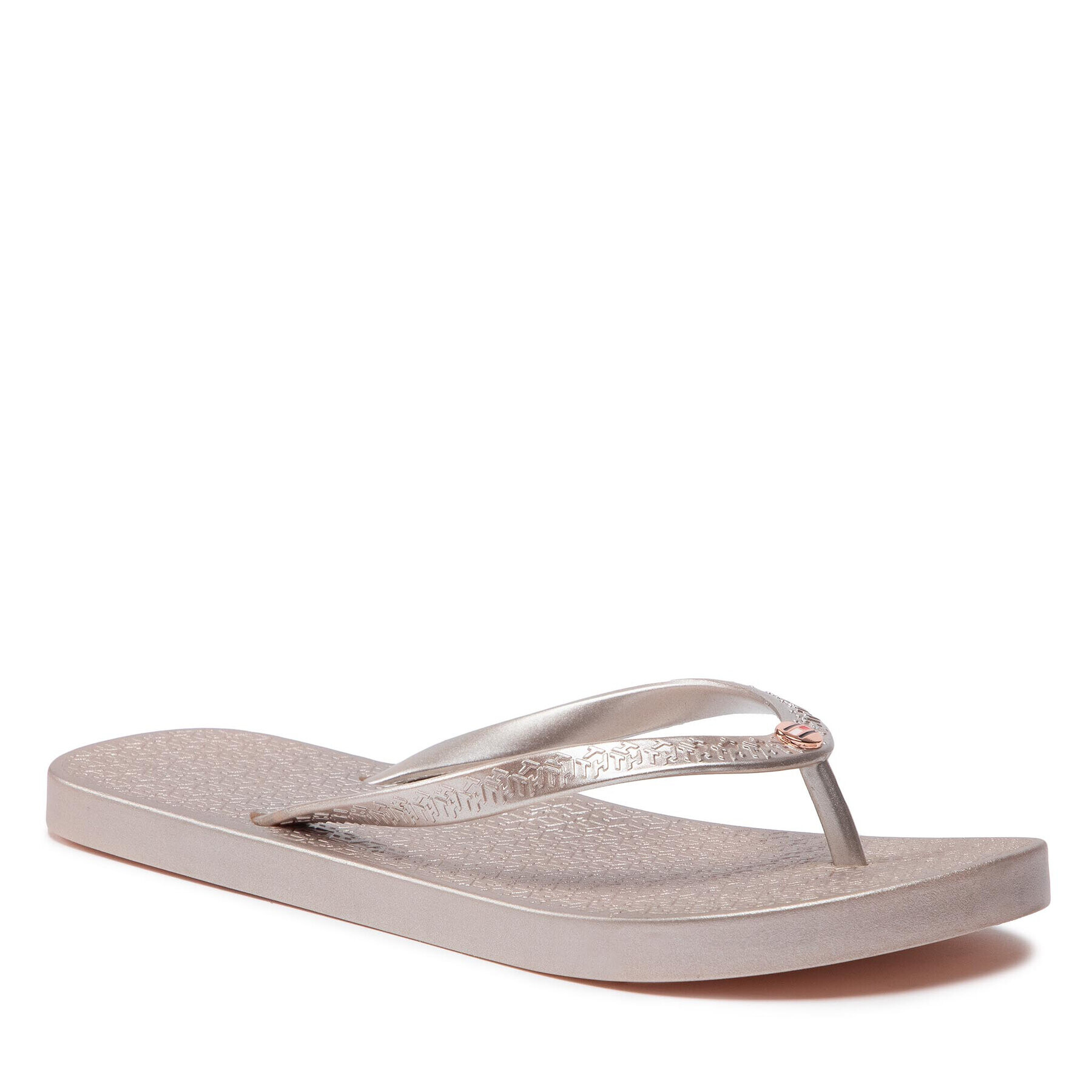 Tommy Hilfiger Flip-flops Th Metallic Flat Beach Sandal FW0FW06445 Arany - Pepit.hu