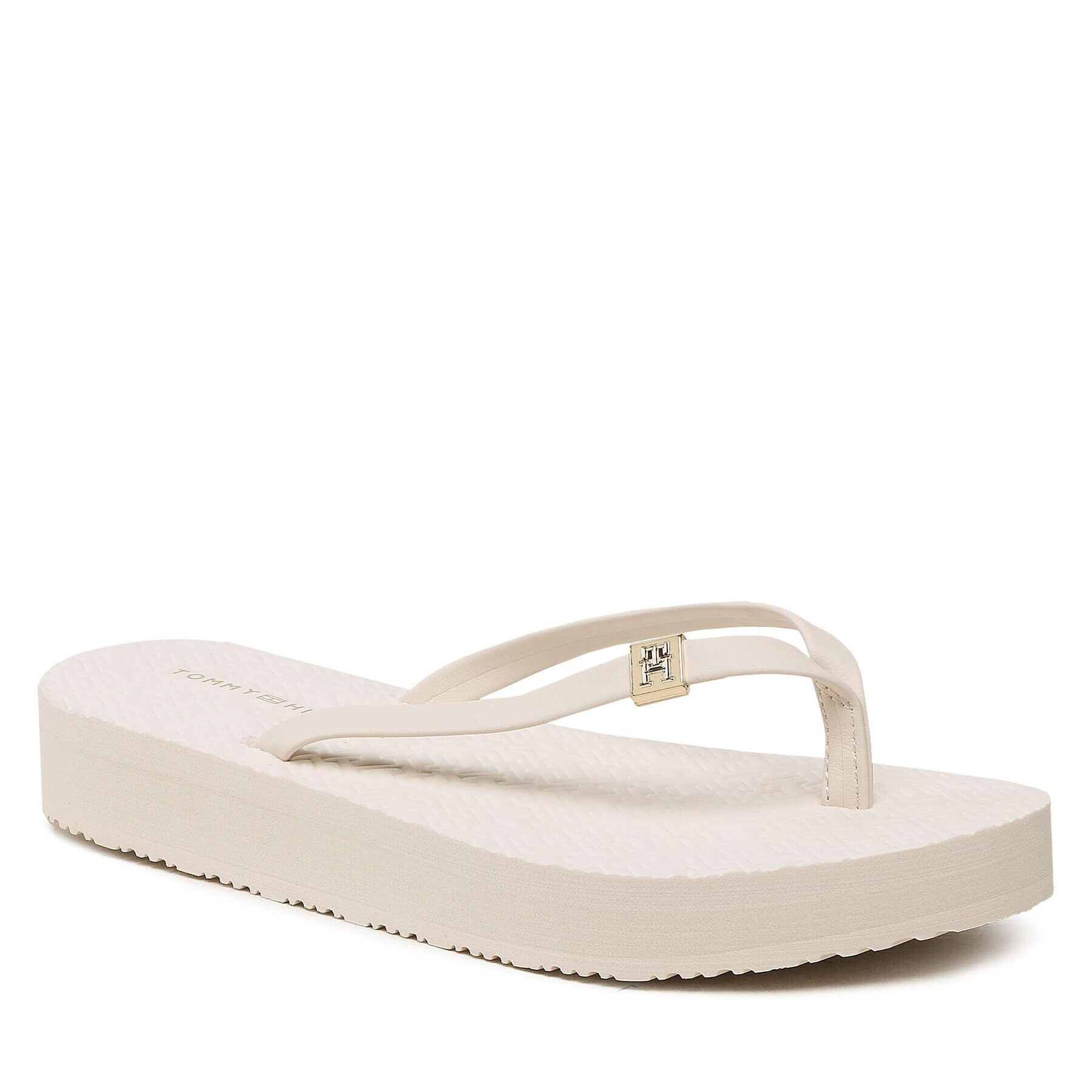 Tommy Hilfiger Flip-flops Th Monogram Flat Sandal FW0FW06964 Fehér - Pepit.hu