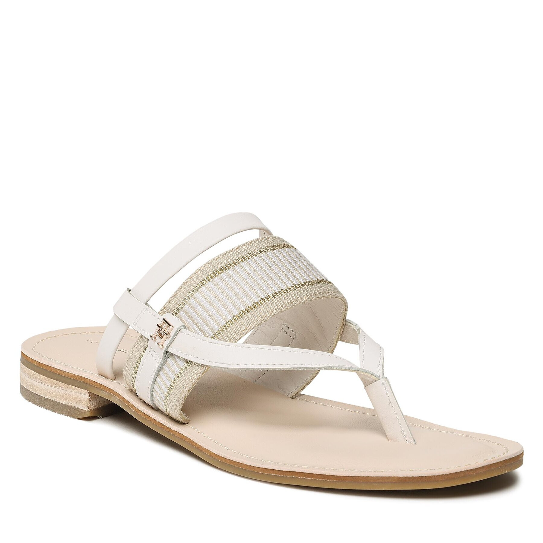 Tommy Hilfiger Flip-flops Th Webbing Mule Sandal FW0FW07275 Fehér - Pepit.hu