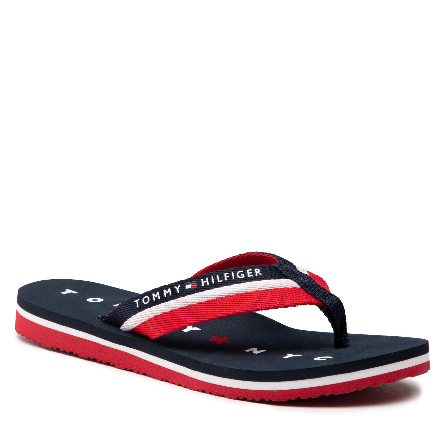 Tommy Hilfiger Flip-flops Tommy Loves Ny Beach Sandal FW0FW02370 Sötétkék - Pepit.hu