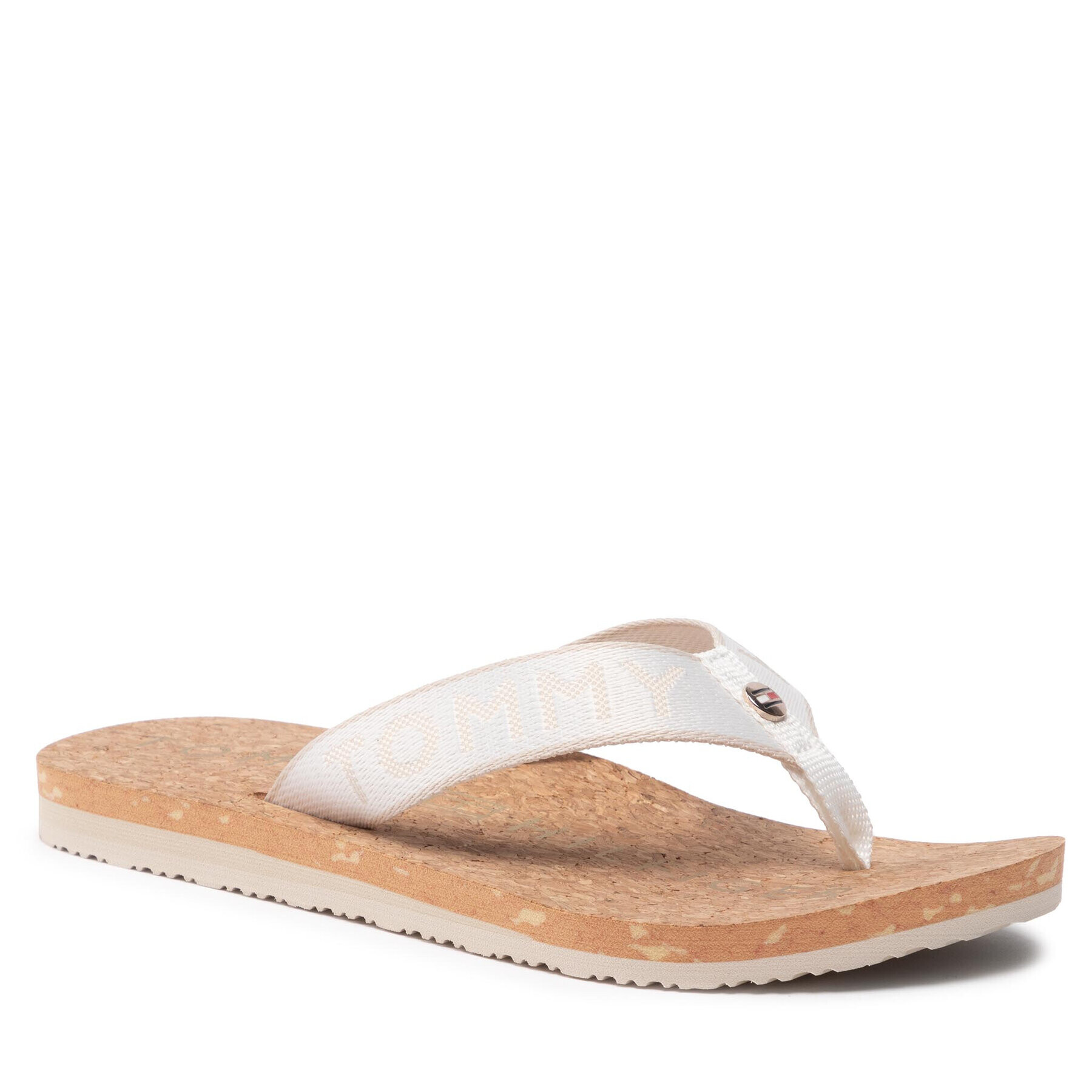 Tommy Hilfiger Flip-flops Tommy Webbing Flat Beach Sandal FW0FW06527 Fehér - Pepit.hu