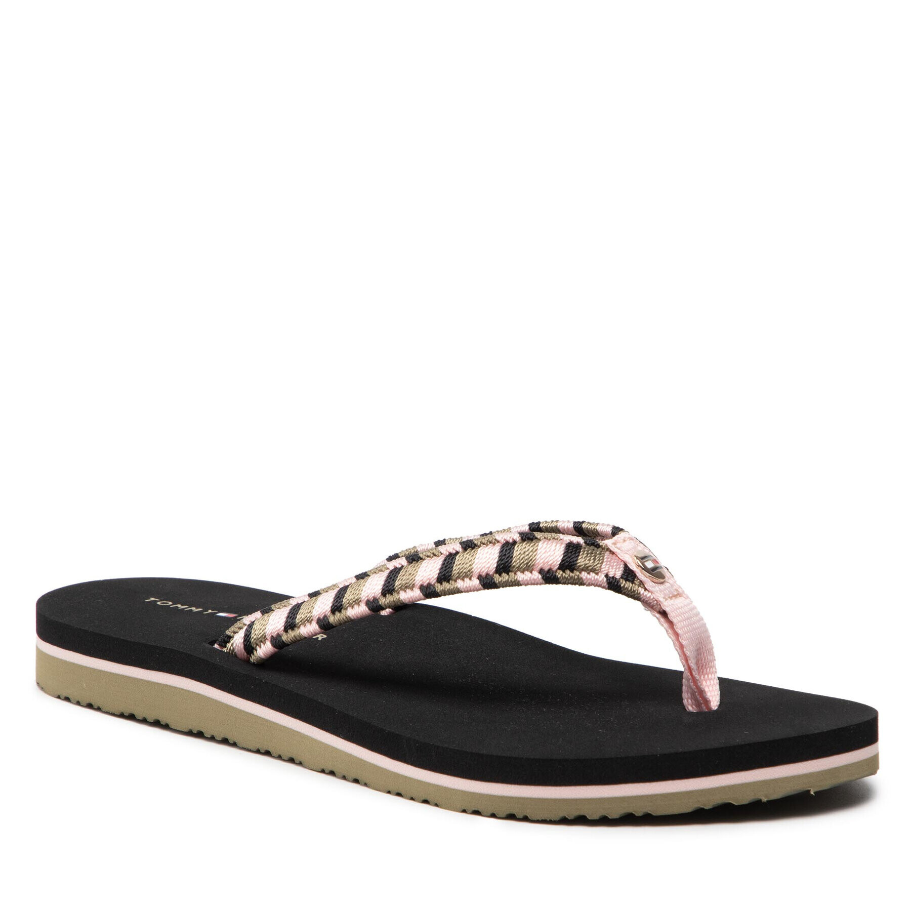 Tommy Hilfiger Flip-flops Woven Webbing Flat Beach Sandal FW0FW06426 Rózsaszín - Pepit.hu