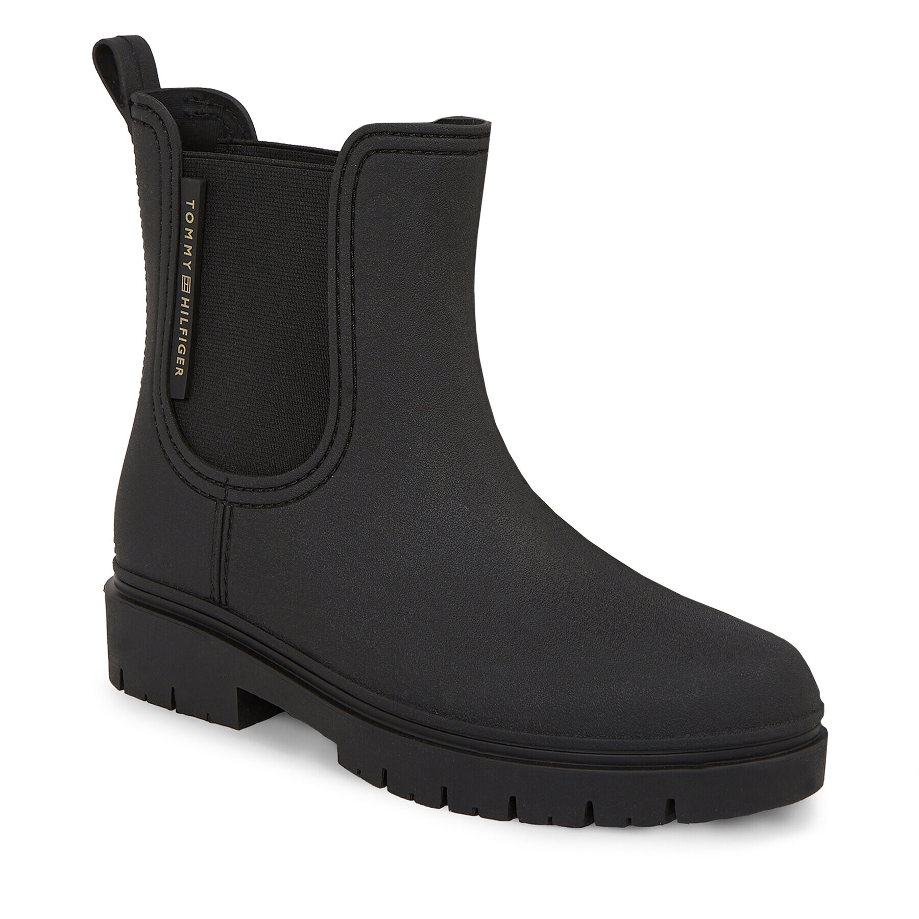 Tommy Hilfiger Gumicsizma Essential Tommy Rainbootie FW0FW07471 Fekete - Pepit.hu