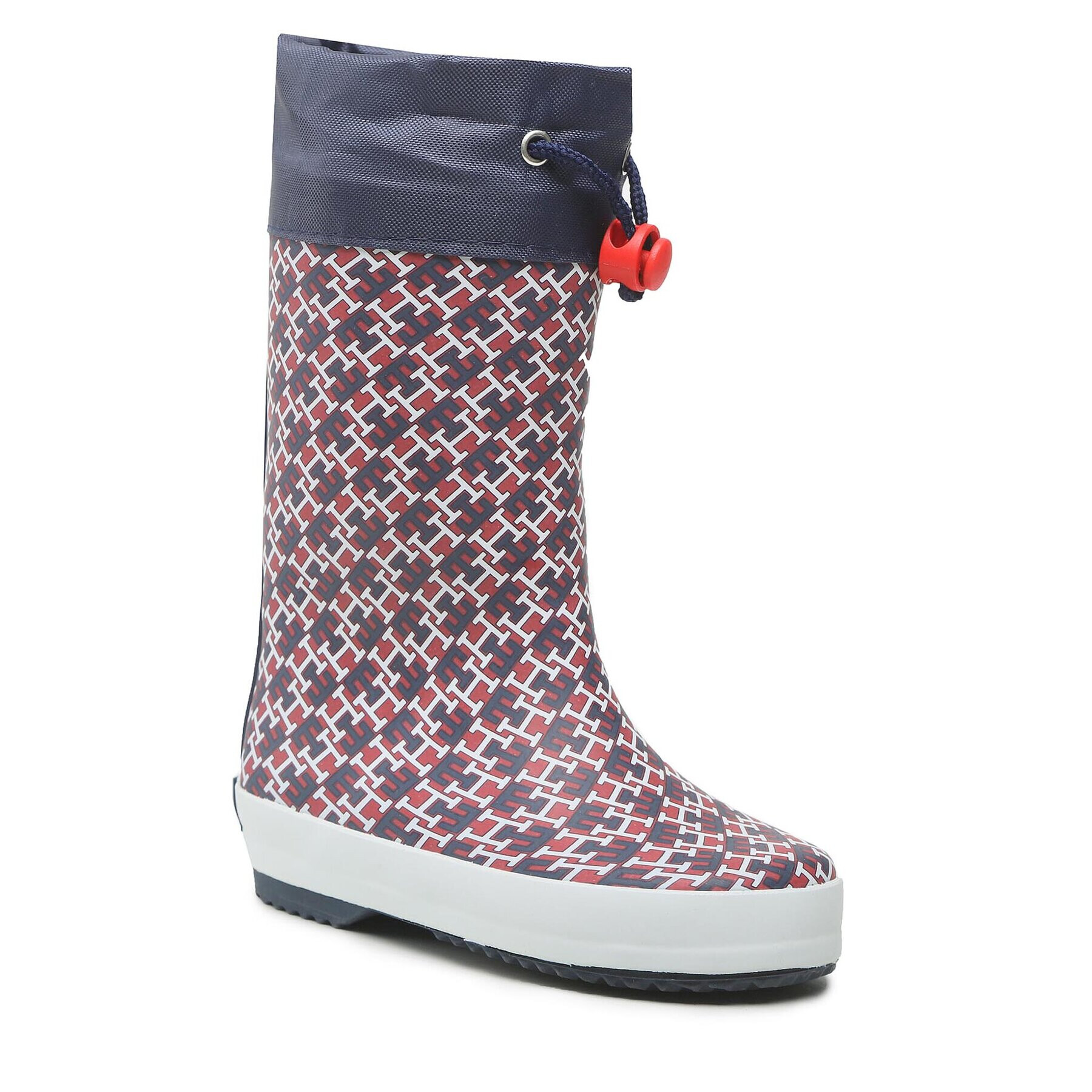 Tommy Hilfiger Gumicsizma Rain Boot T3A6-32432-1516X M Bordó - Pepit.hu