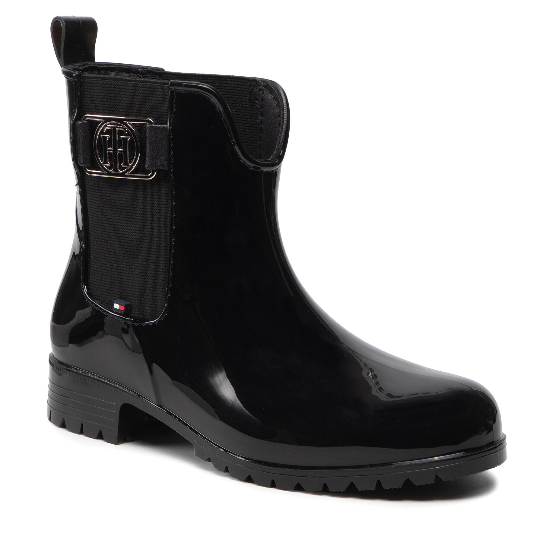 Tommy Hilfiger Gumicsizma Th Hardware Rainboot FW0FW06129 Fekete - Pepit.hu