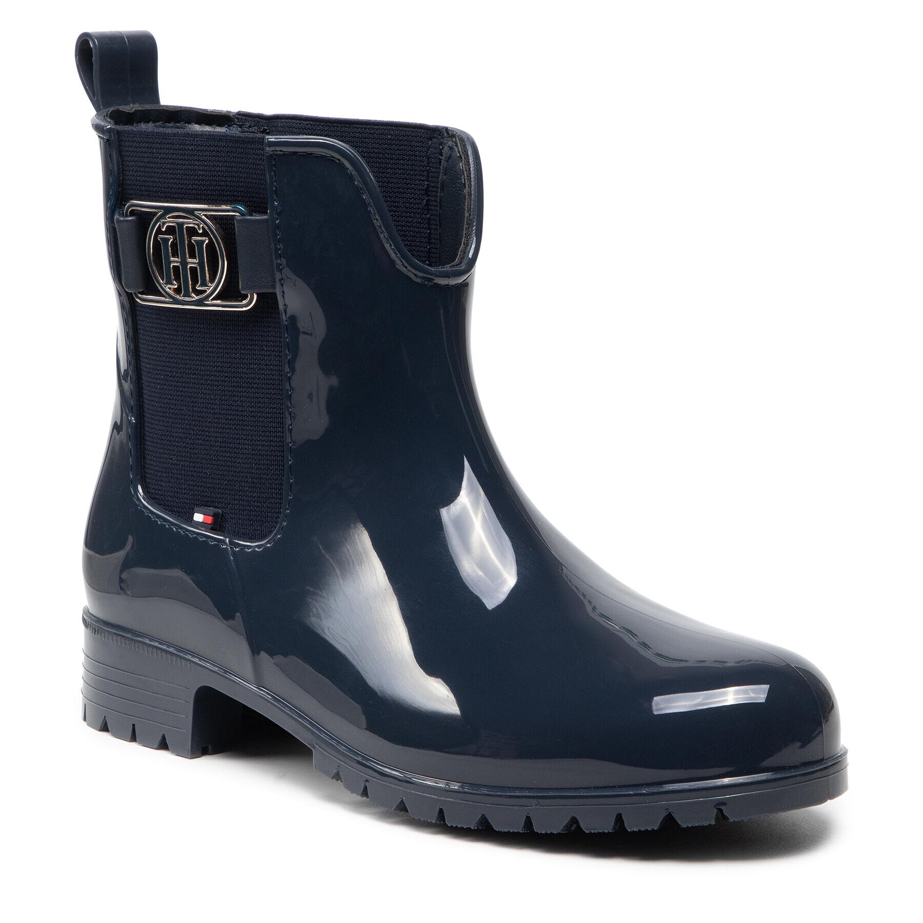 Tommy Hilfiger Gumicsizma Th Hardware Rainboot FW0FW06129 Sötétkék - Pepit.hu