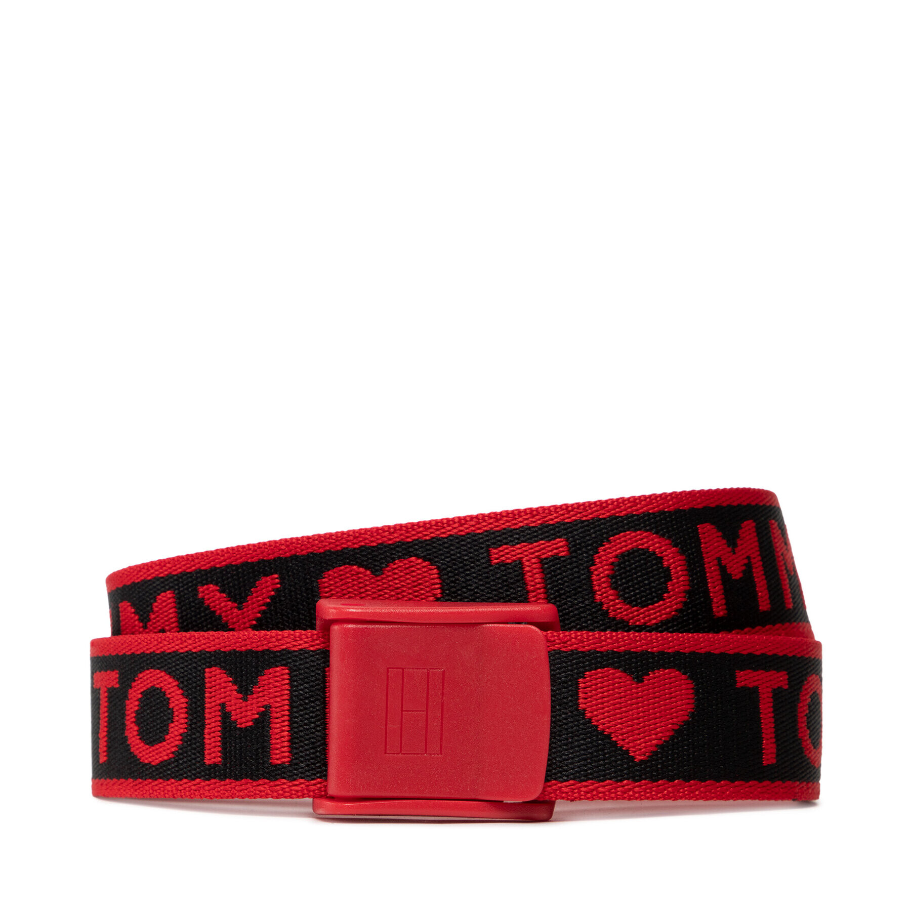 Tommy Hilfiger Gyerek öv Plaque Webbing Belt Hearts AW0AW11146 Piros - Pepit.hu