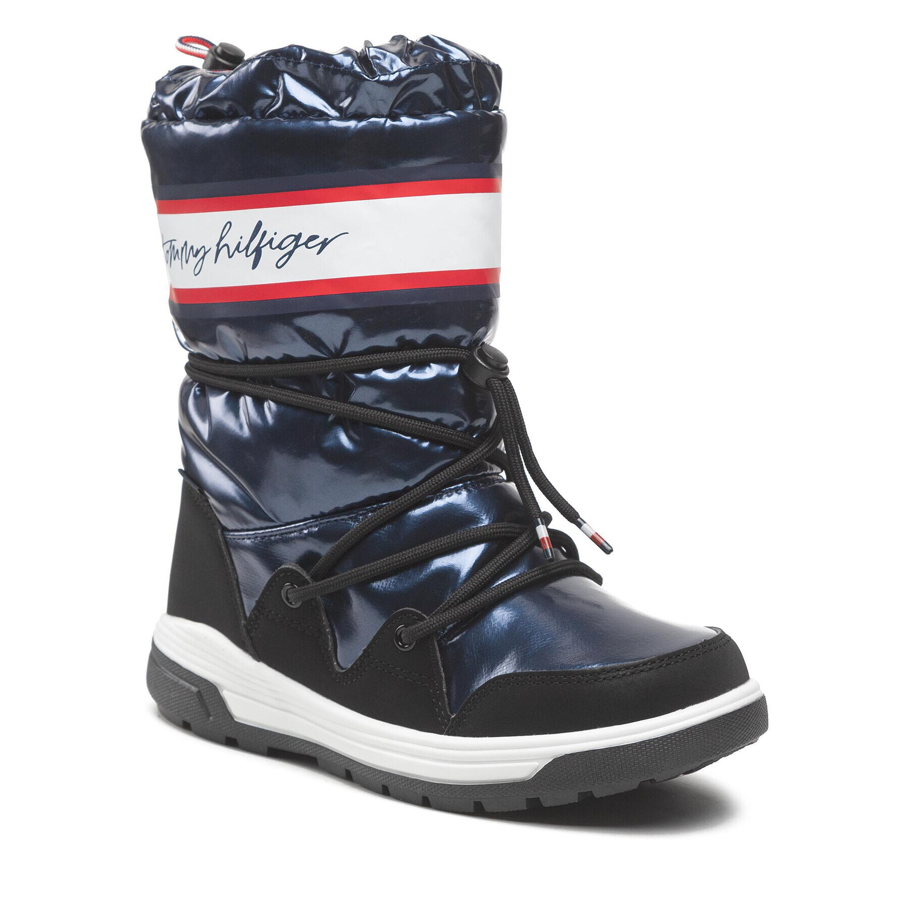 Tommy Hilfiger Hótaposó Snow Boot T3A6-32436-1485 S Sötétkék - Pepit.hu