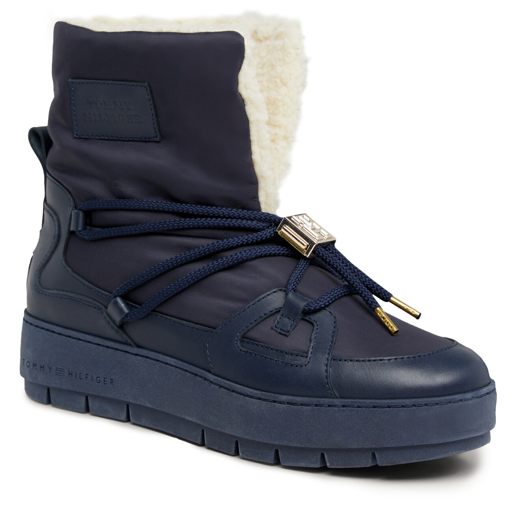 Tommy Hilfiger Hótaposó Tommy Essential Snowboot FW0FW07504 Kék - Pepit.hu