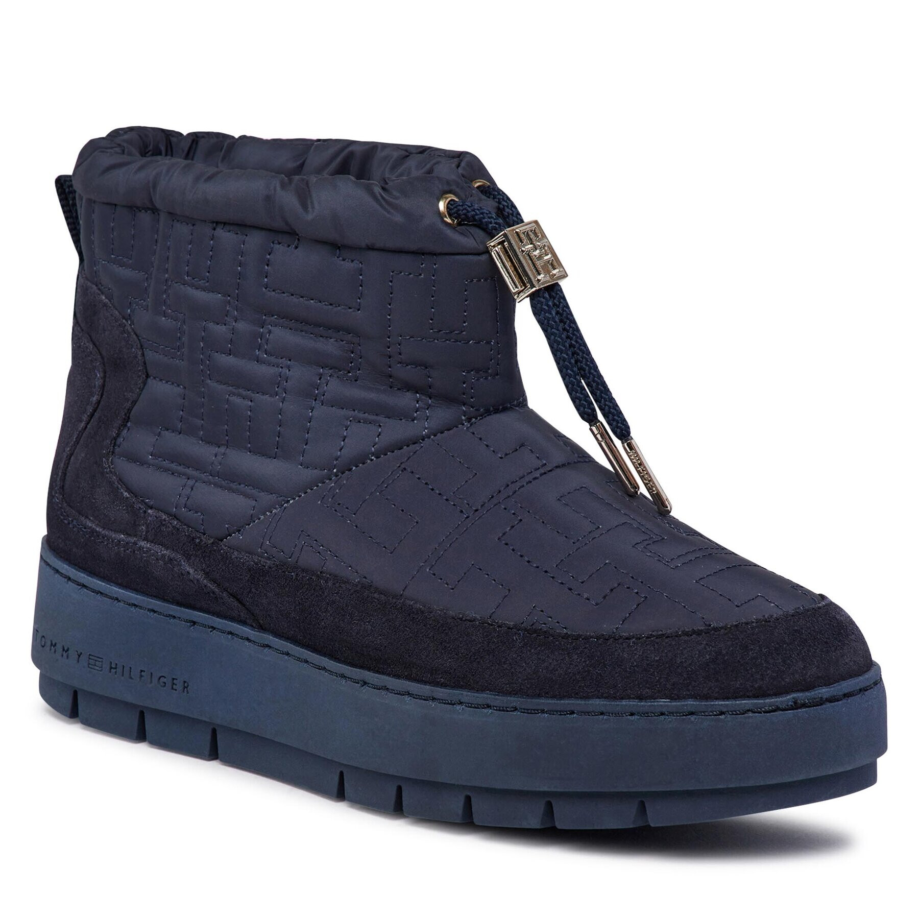 Tommy Hilfiger Hótaposó Tommy Monogram Snowboot FW0FW07637 Kék - Pepit.hu