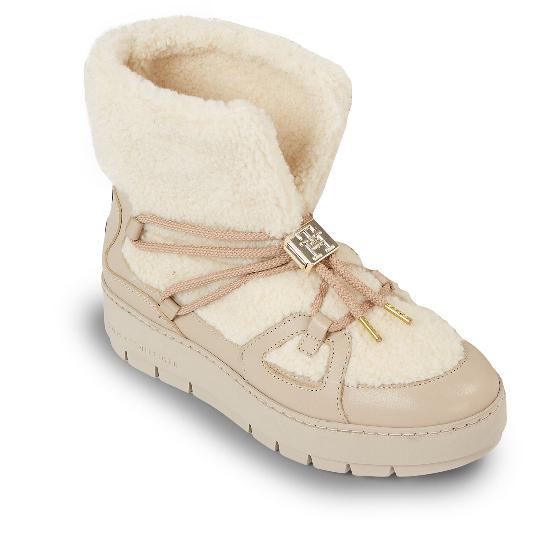 Tommy Hilfiger Hótaposó Tommy Teddy Snowboot FW0FW07505 Bézs - Pepit.hu