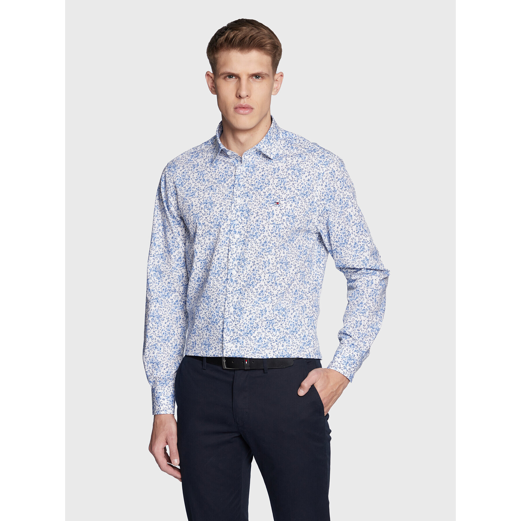 Tommy Hilfiger Ing Floral Print MW0MW29132 Kék Regular Fit - Pepit.hu