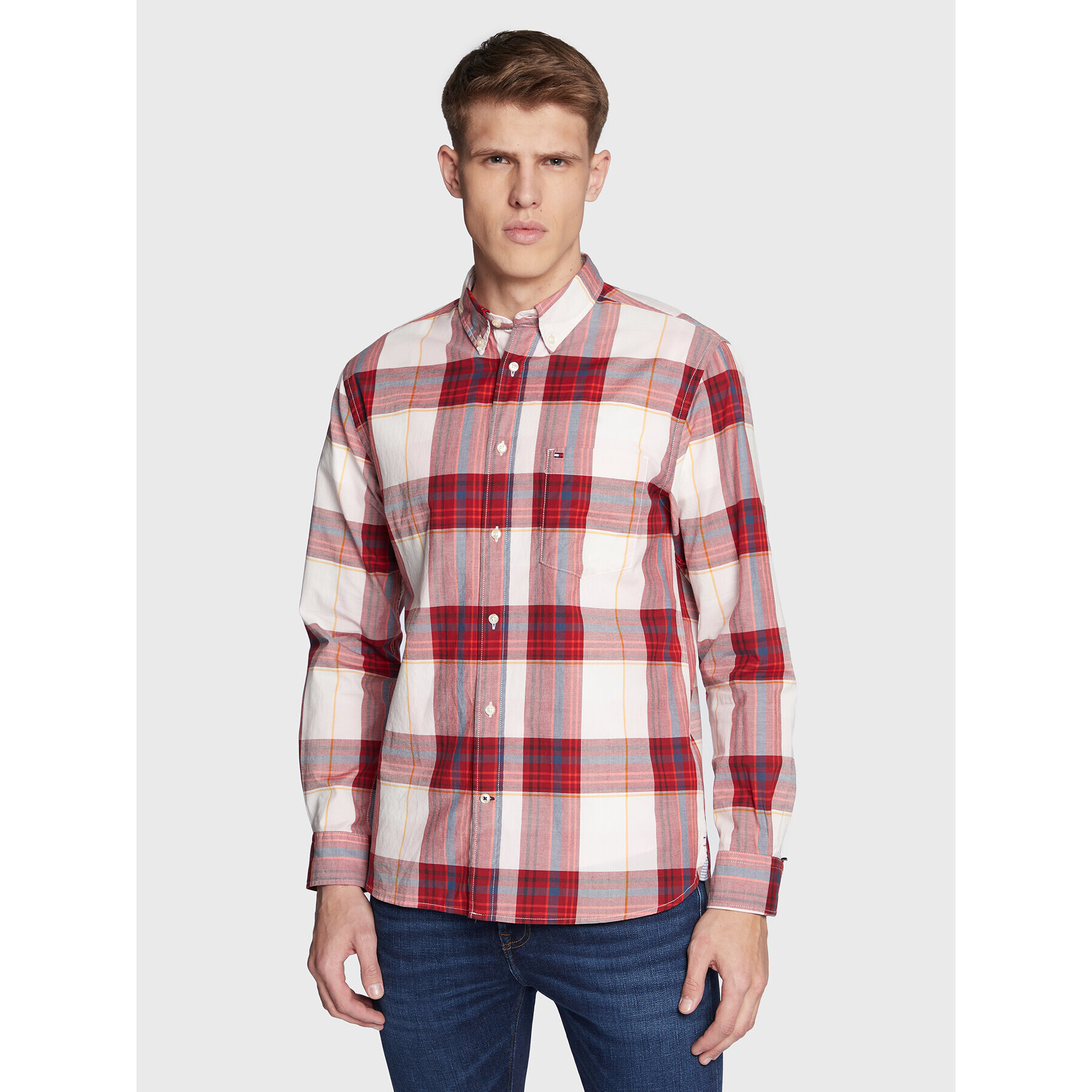 Tommy Hilfiger Ing Natural MW0MW29157 Piros Regular Fit - Pepit.hu