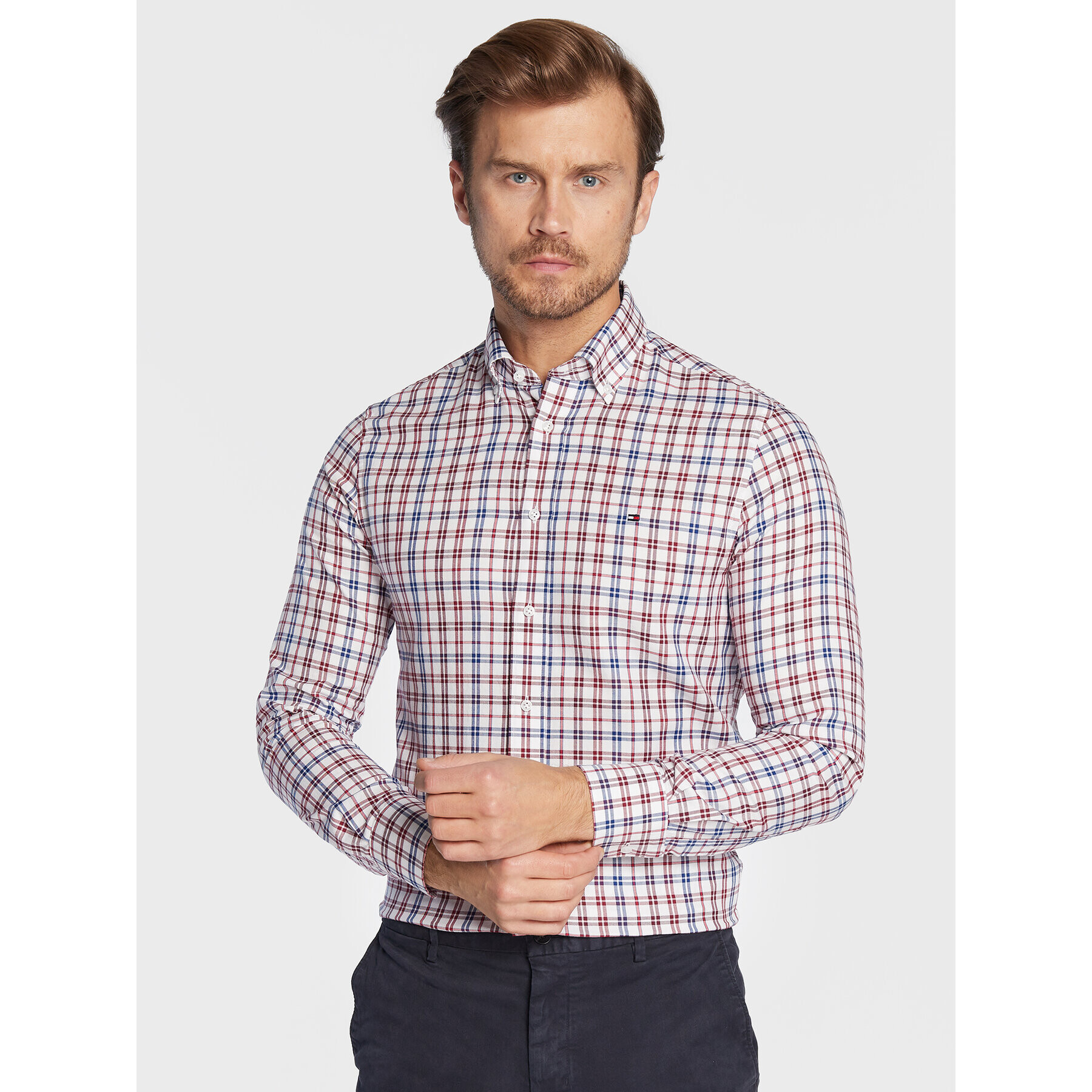 Tommy Hilfiger Ing Oxford MW0MW28396 Fehér Regular Fit - Pepit.hu