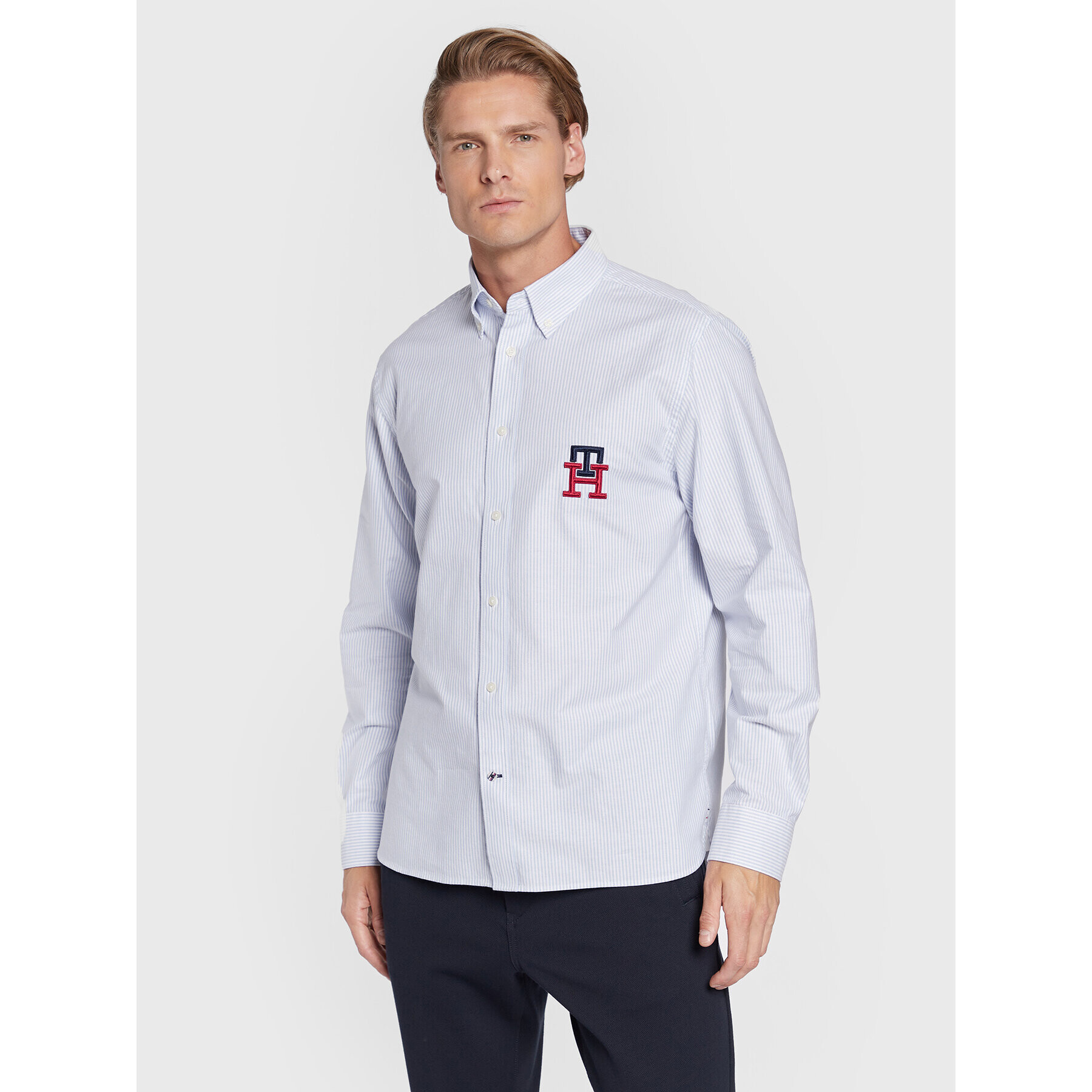 Tommy Hilfiger Ing Oxford MW0MW29252 Kék Regular Fit - Pepit.hu