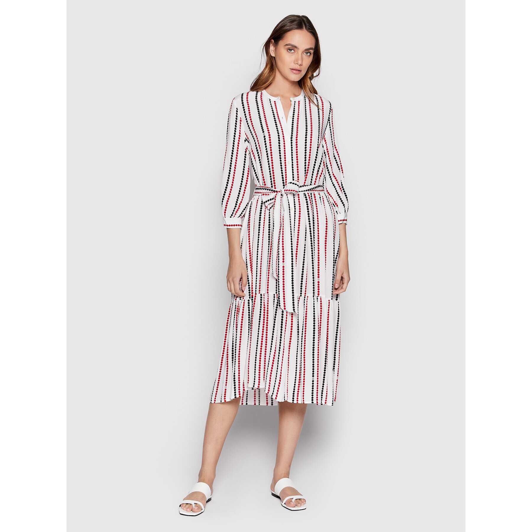 Tommy Hilfiger Ing ruha WW0WW34101 Fehér Relaxed Fit - Pepit.hu